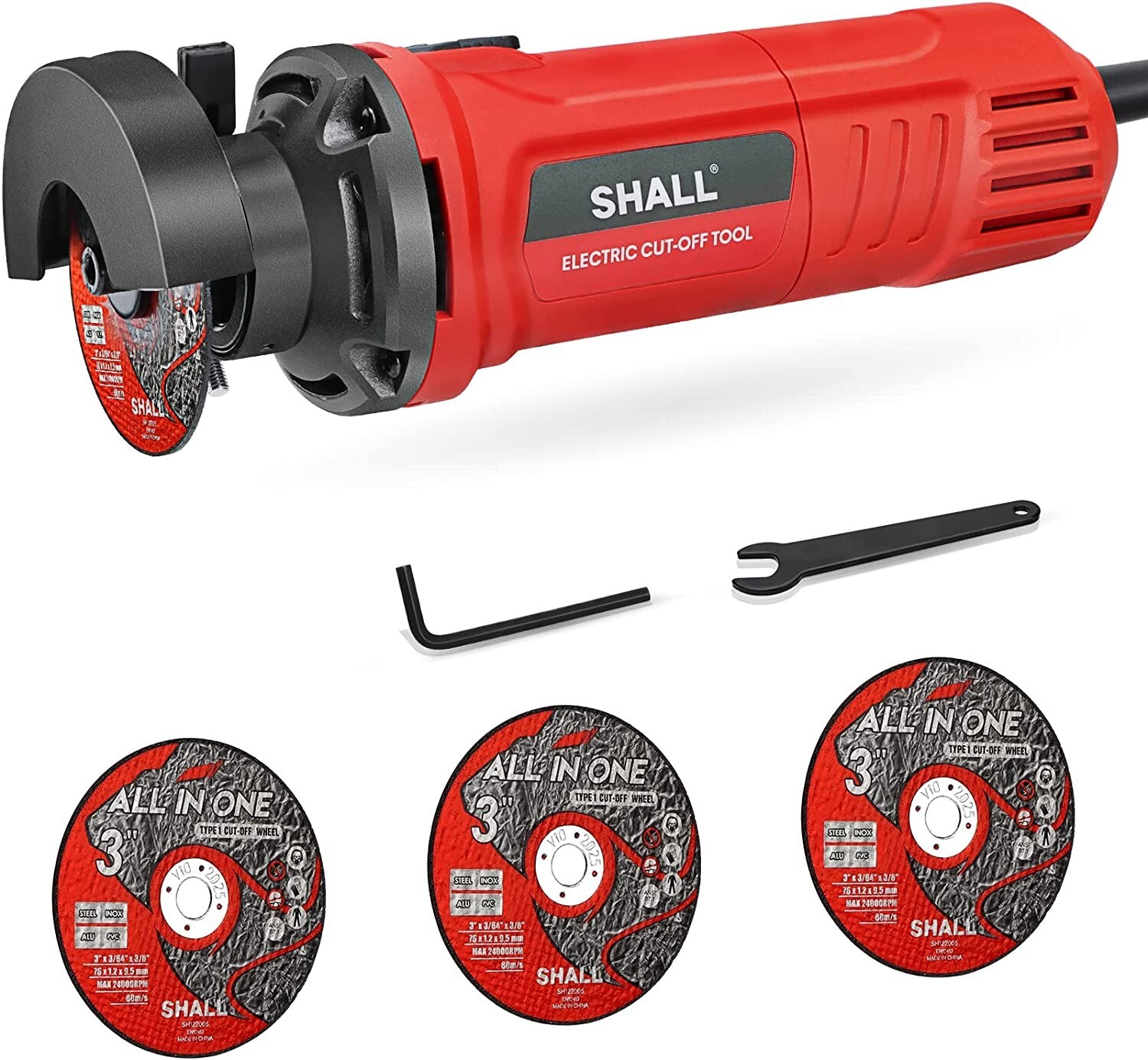 SHALL 3 Inch High-Speed Cut Off Tool, 3.5 Amp Metal Cutter Tool , 24000RPM