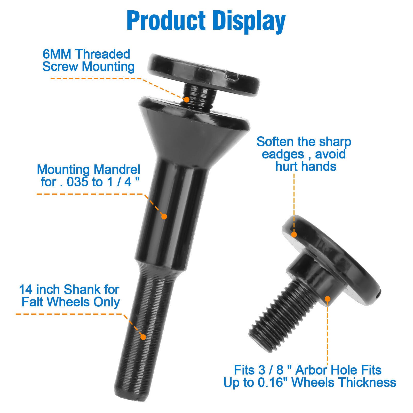 New 2*Metal Cut Off Wheel Disc Mandrel Arbor 1/4″ Shank Stem Die Grinder Drill