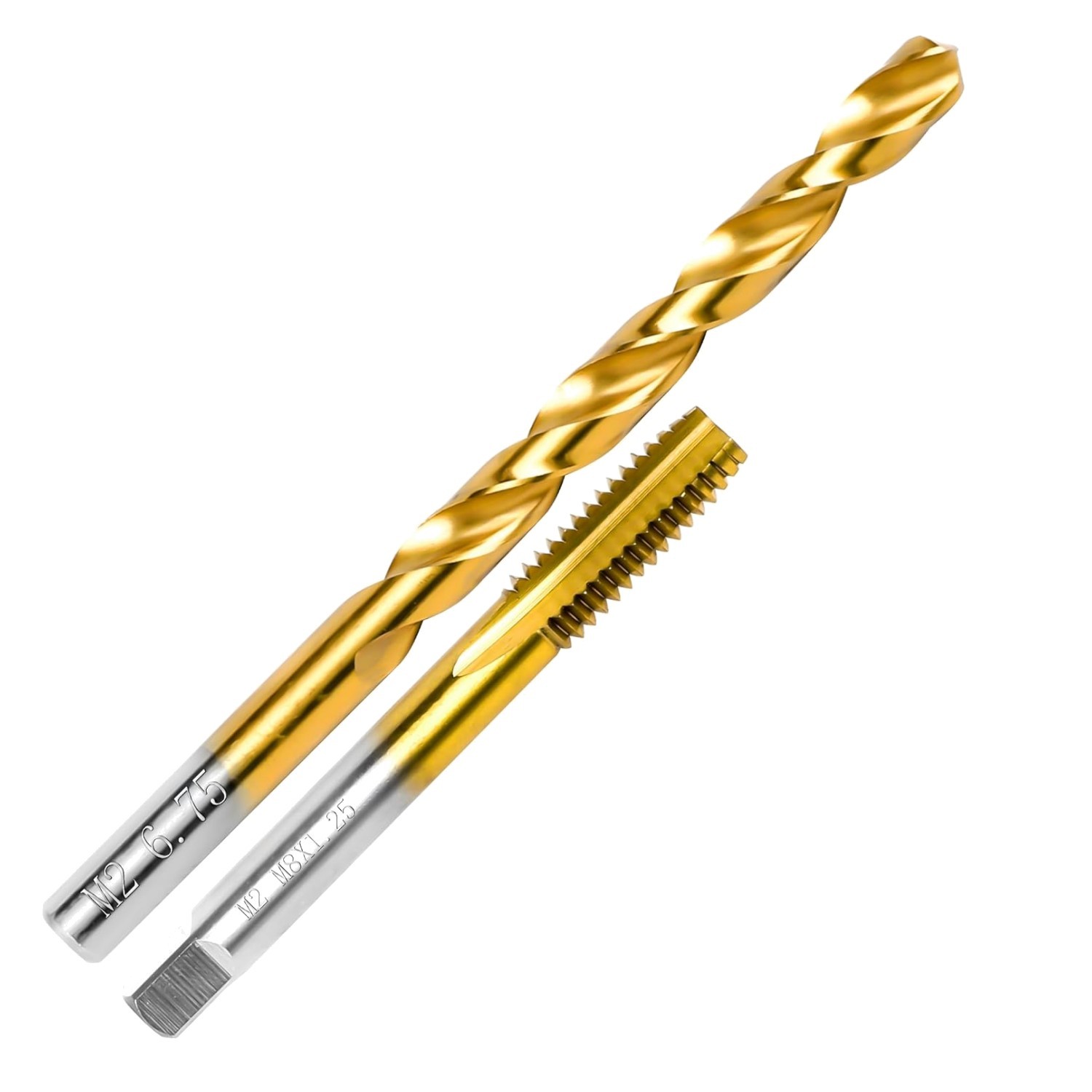 Durable M8x1.25 Tap & 6.75mm Drill Bit Set in Storage Box – High Precision