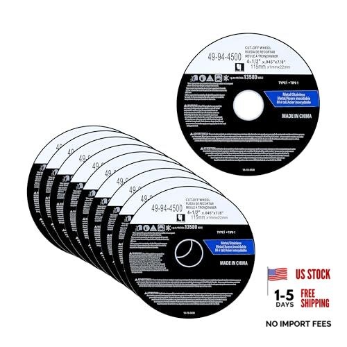 4-1/2″ Cutting Wheels for Milwau-kee Grinders – 4-1/2″ x 0.045 x 7/8-Inch Cut