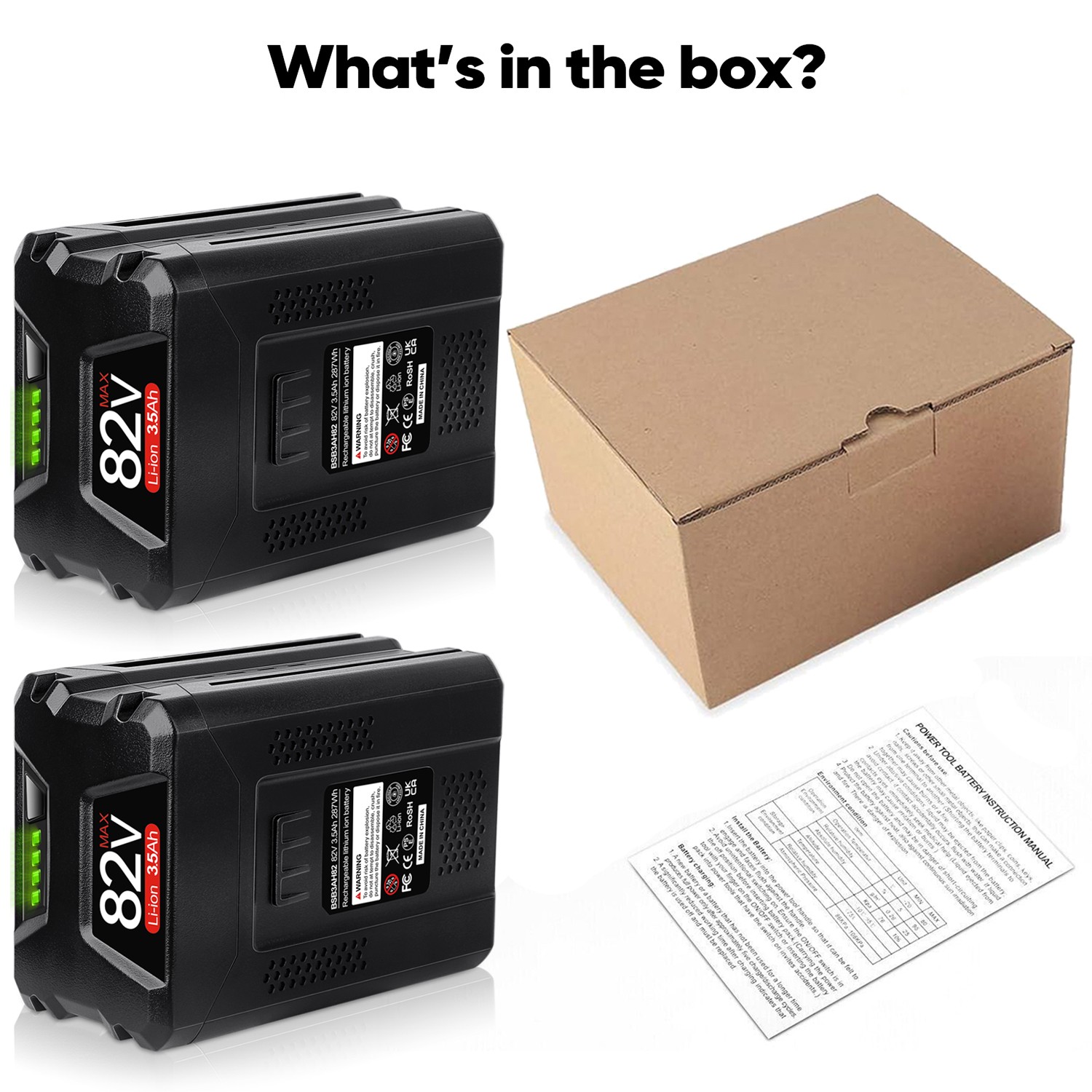 2PACK 82V 3.5Ah for Briggs & Stratton Snapper XD 82V Battery BSB2AH82 BSB3AH82