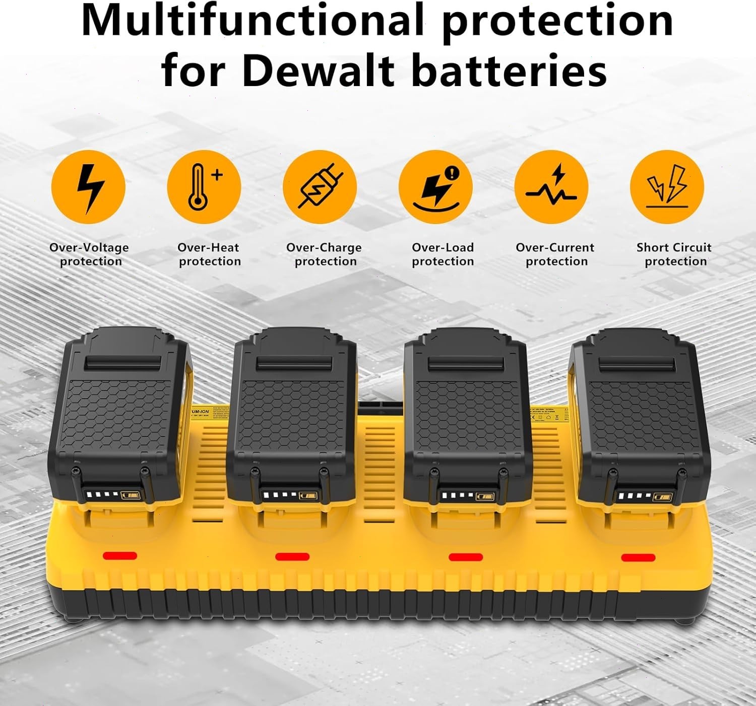 2Pack For DeWalt 20V 20 Volt Max XR 12.0AH Lithium Battery DCB206-2 / Charger