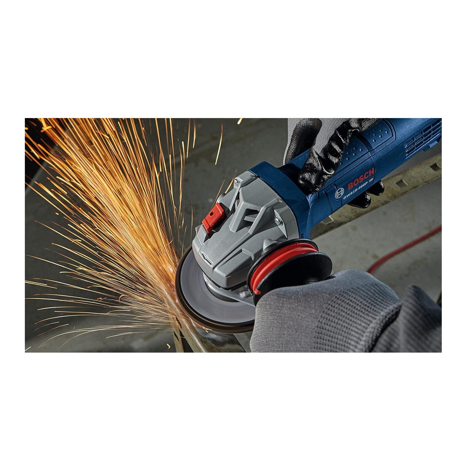 Bosch GWS10-450P 4-1/2 In Ergonomic Angle Grinder w/ Paddle Switch (Refurbished)