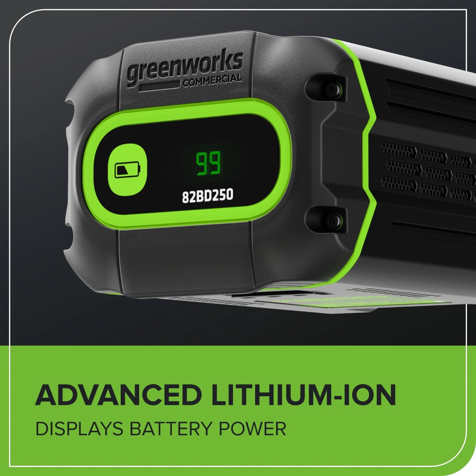 Greenworks 82V 2.5Ah Battery with Bluetooth 82BD250