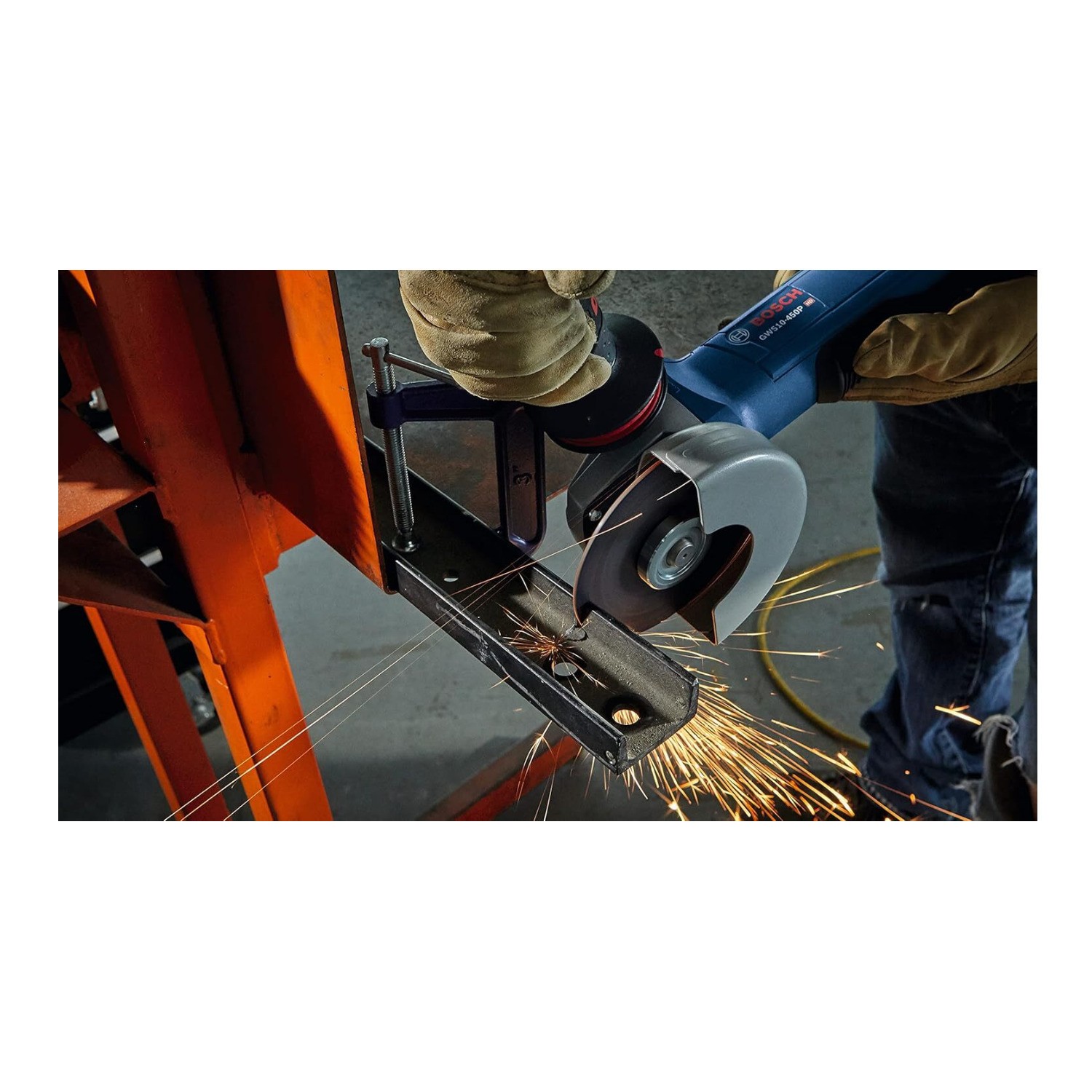 Bosch GWS10-450P 4-1/2 In Ergonomic Angle Grinder w/ Paddle Switch (Refurbished)