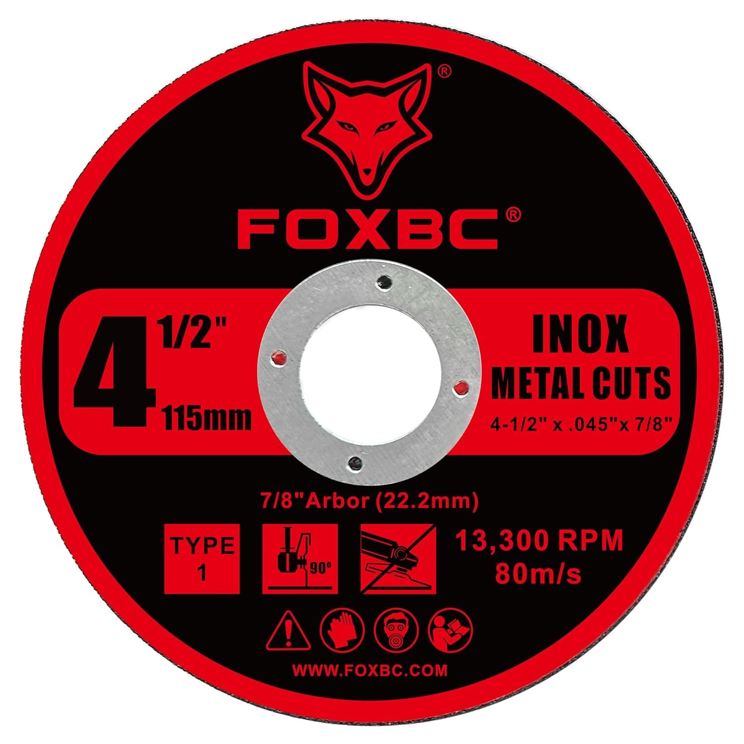 50 Pack 4-1/2 Inch Cut Off Wheel for Metal & Stainless Steel –