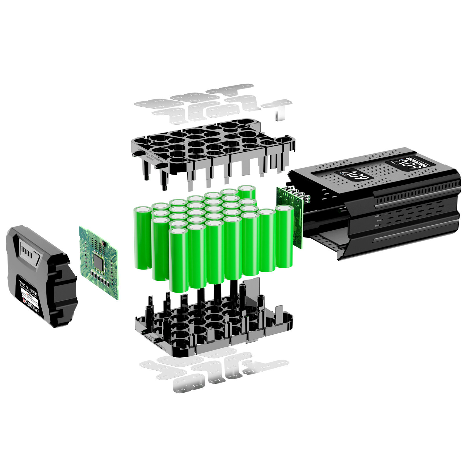 8.0Ah / 5.0Ah For Greenworks 60V Max PRO Lithium-ion Battery LB605 LB60A02 LB604