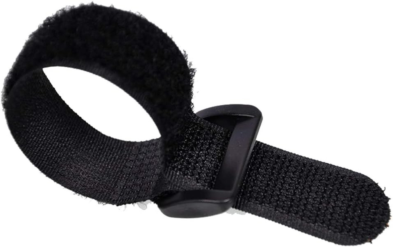 Fastening Nylon Strap with Buckle,10Pack Reusable Self-Adhesive Hook and Loop Ca