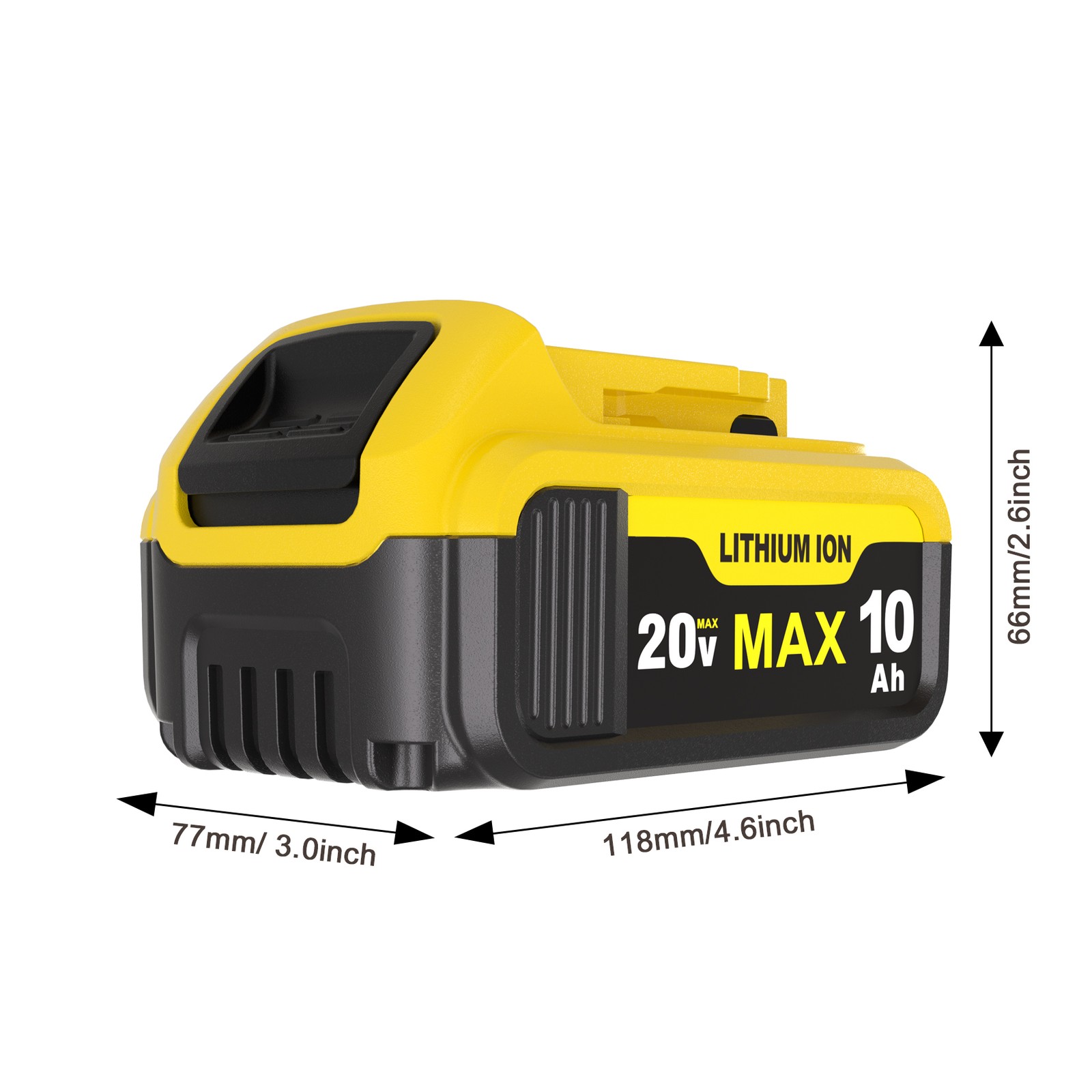 10Ah Battery for Dewalt 20V Max + Dual Charger – Replaces DCB204 DCB206 DCB-205