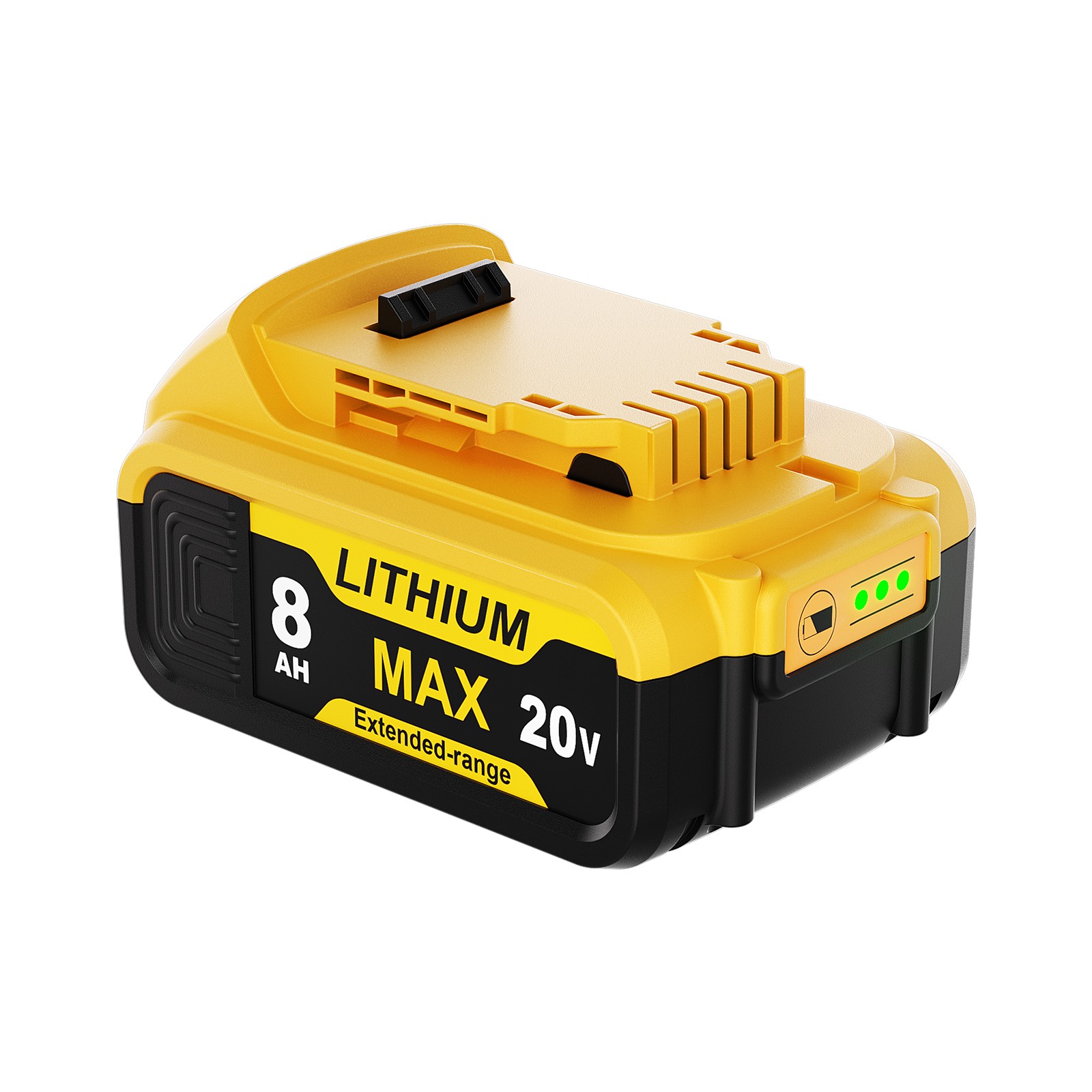 2Pack Lithium Ion Battery For DeWalt 20V 20 Volt Max 8.0AH DCB205 DCB206 DCB200