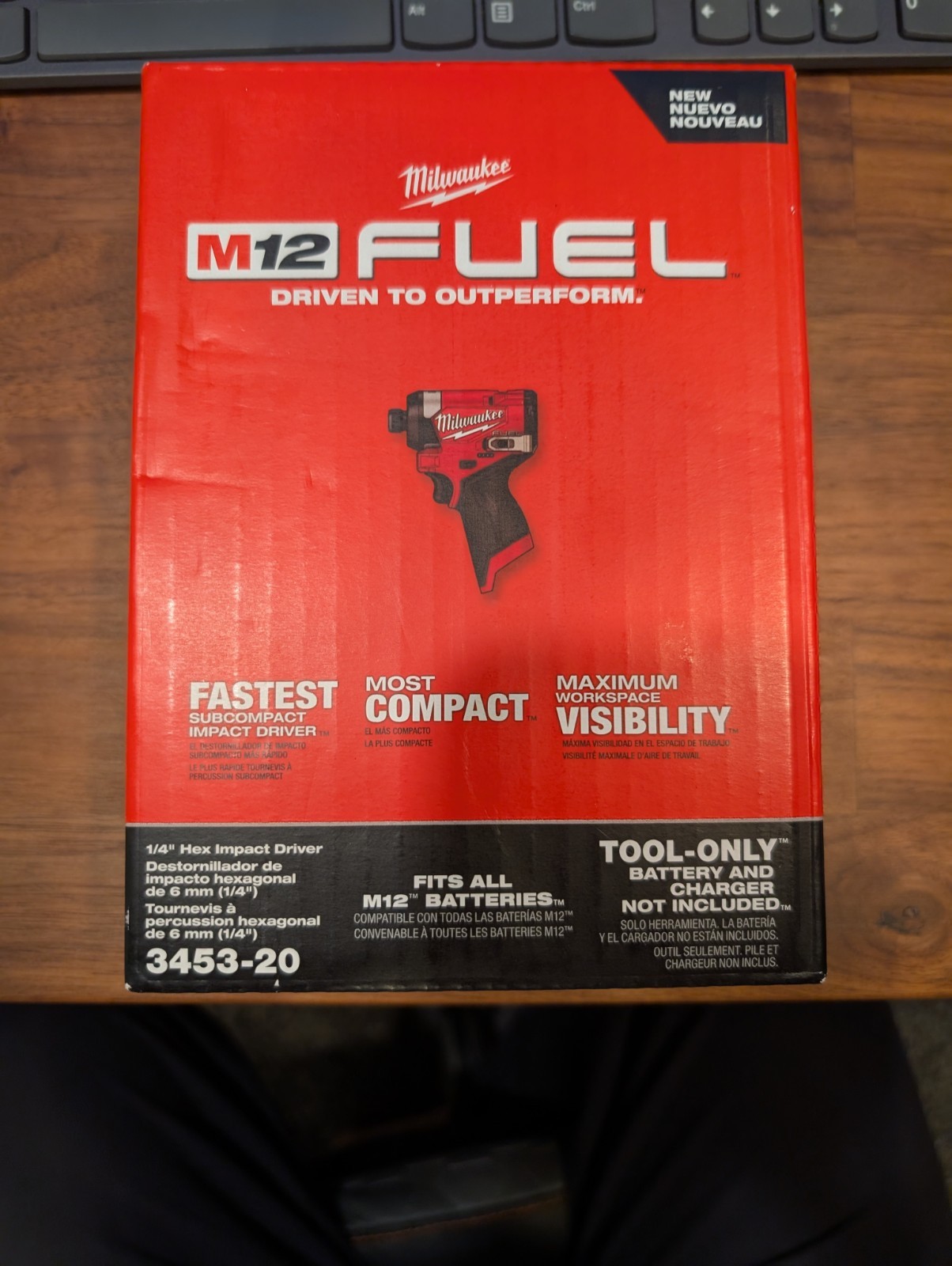 Milwaukee M12 FUEL 1/4″ Hex Impact Driver GEN 3 Model 3453-20 (Tool Only)