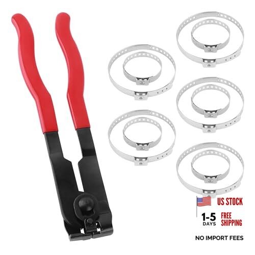 CV Boot Clamp Pliers Kit,10PCS CV Boot Clamp + 1PCS Ear Clamp Clamp Pliers/1pcs