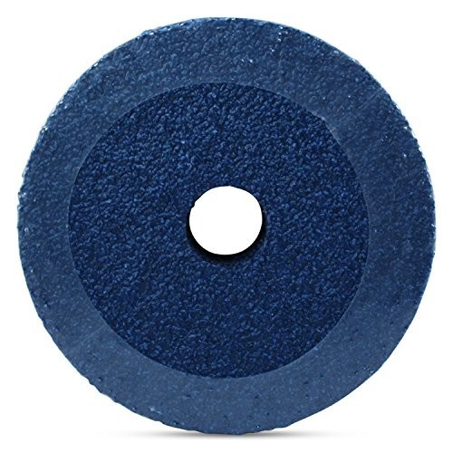 Zirconia Resin Fiber Sanding and Grinding Discs, 4.5” x 7/8”, 36 Grit – 25 Pack