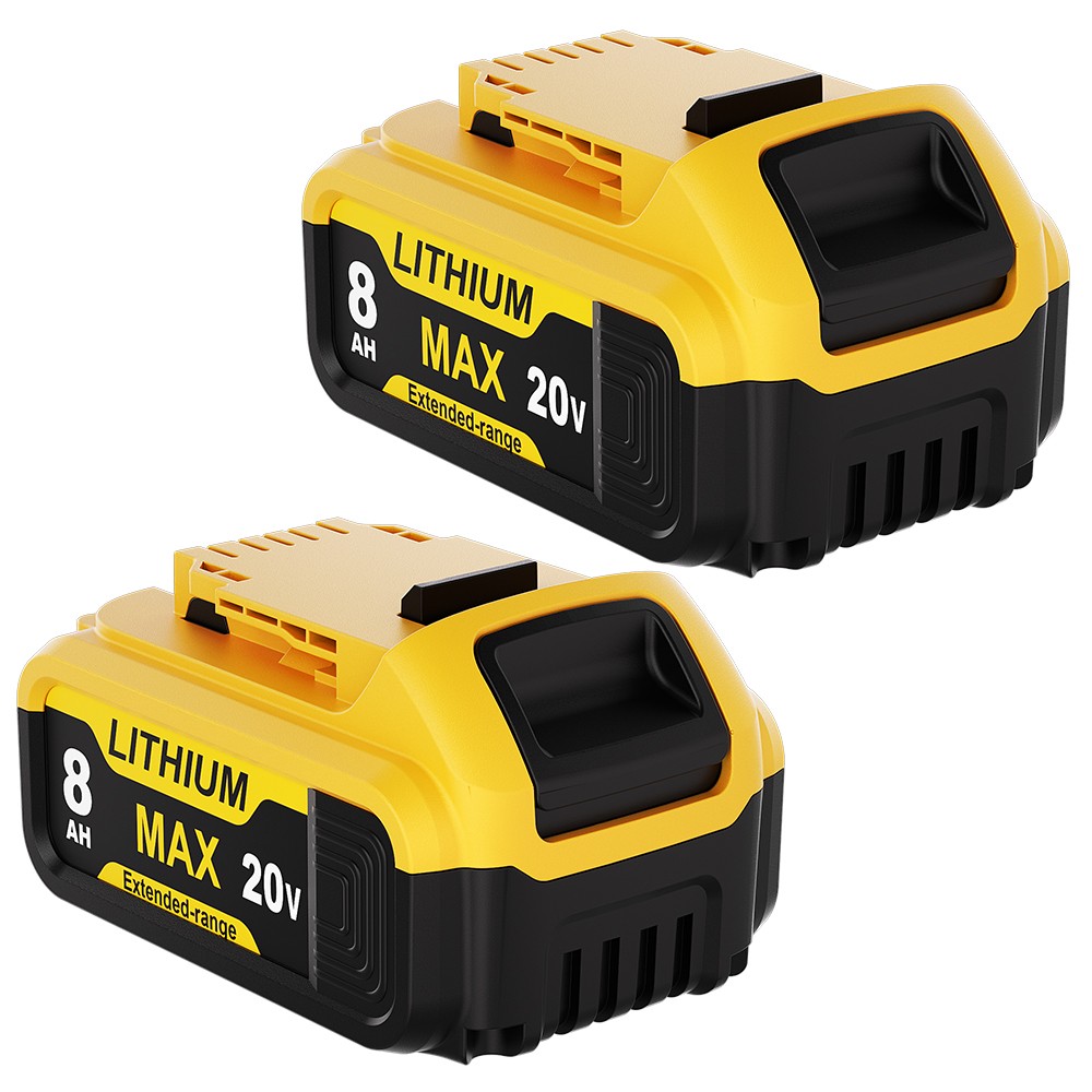 2Pack Lithium Ion Battery For DeWalt 20V 20 Volt Max 8.0AH DCB205 DCB206 DCB200