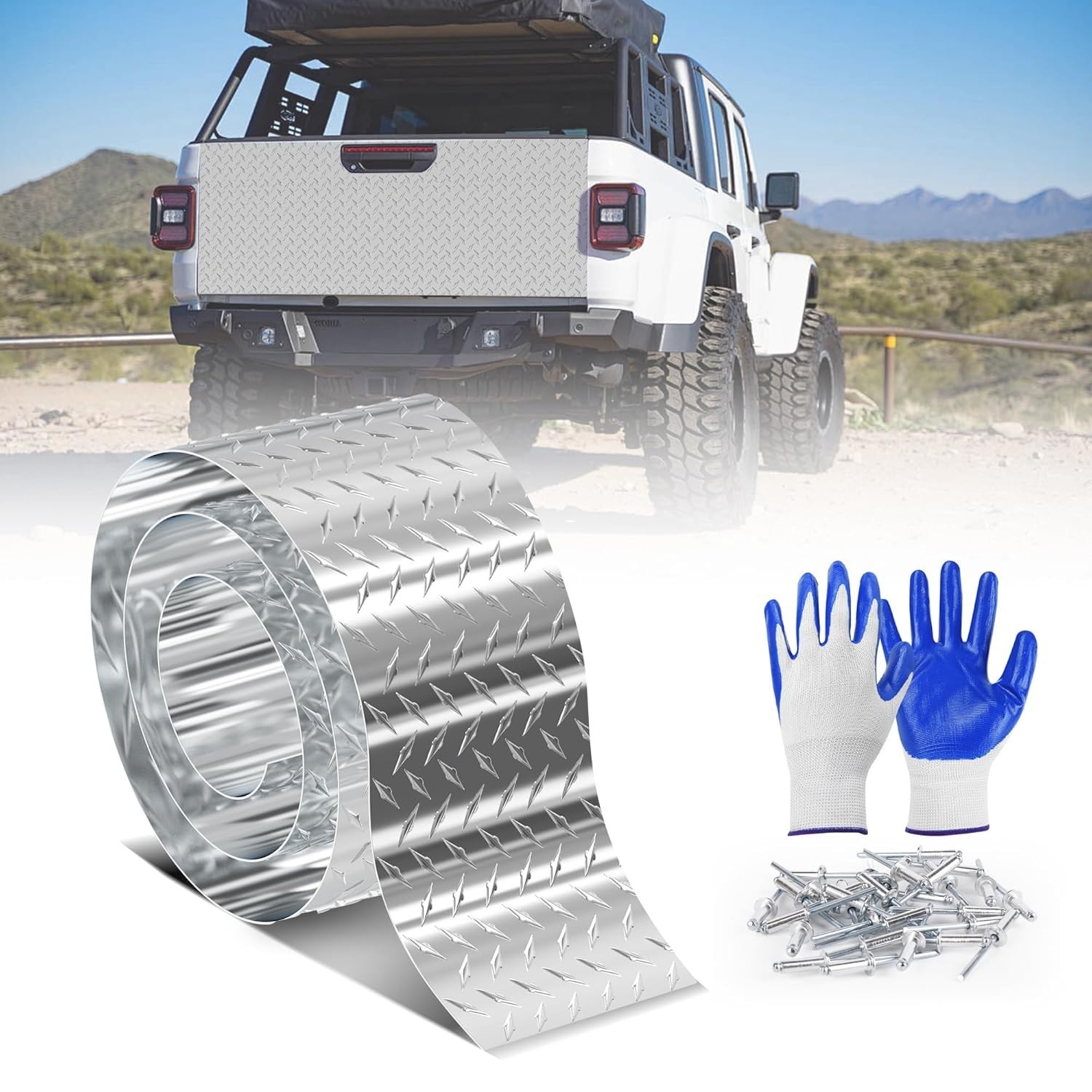 Aluminum Diamond Plate Sheet Metal Coil 0.045″ Thick 3003-H22 Alloy – Non-Sli