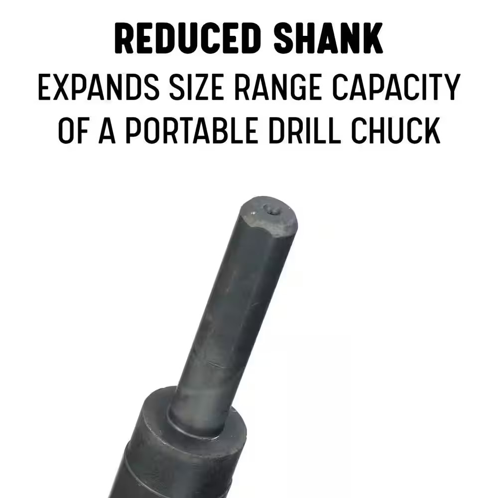 7/8 In. High Speed Steel Black Oxide Reduced Shank Drill Bit with 1/2 In. Shank