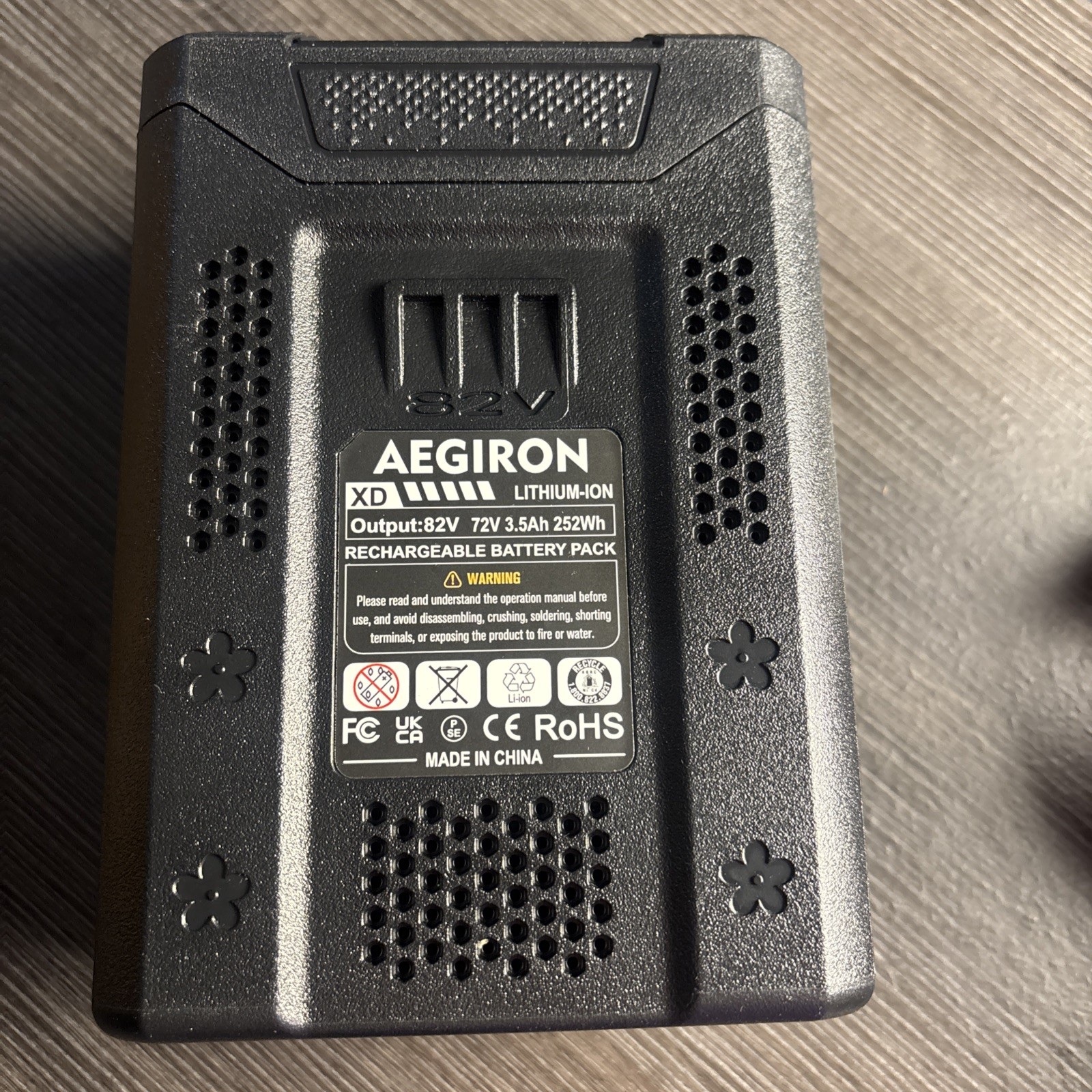 Argon 3.5 Ah Max 82v Lithium-Ion Rechargeable Lithium Ion Battery