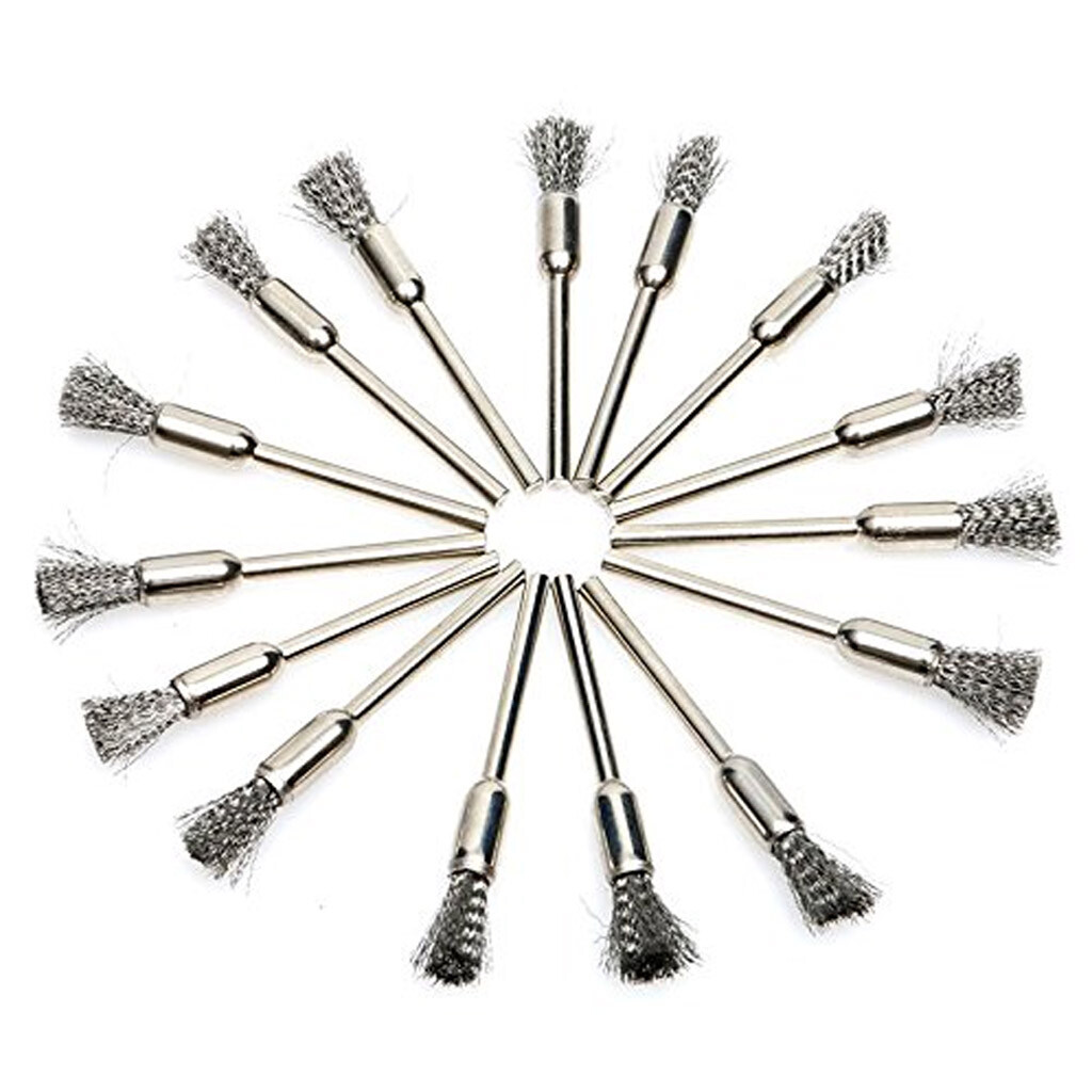 45X Stainless Steel Wire Brush Set Dremel Tool Rotary Die Grinder Removal Wheel