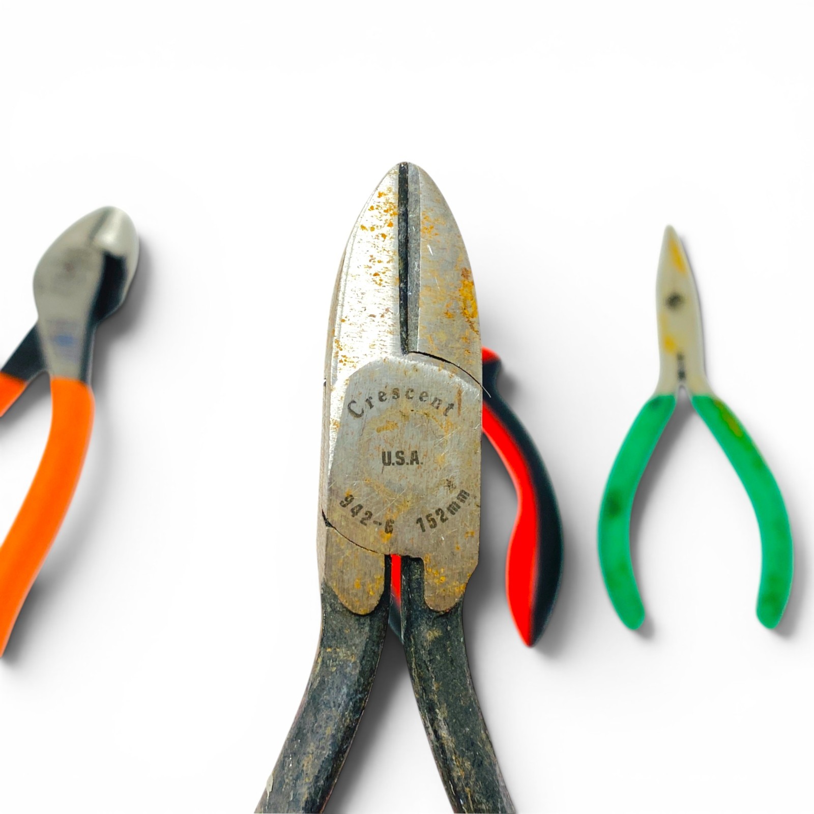 Klein Tools D228-7, Crescent USA and Unbranded Pliers Side Cutter Lot Set, 4 Pcs
