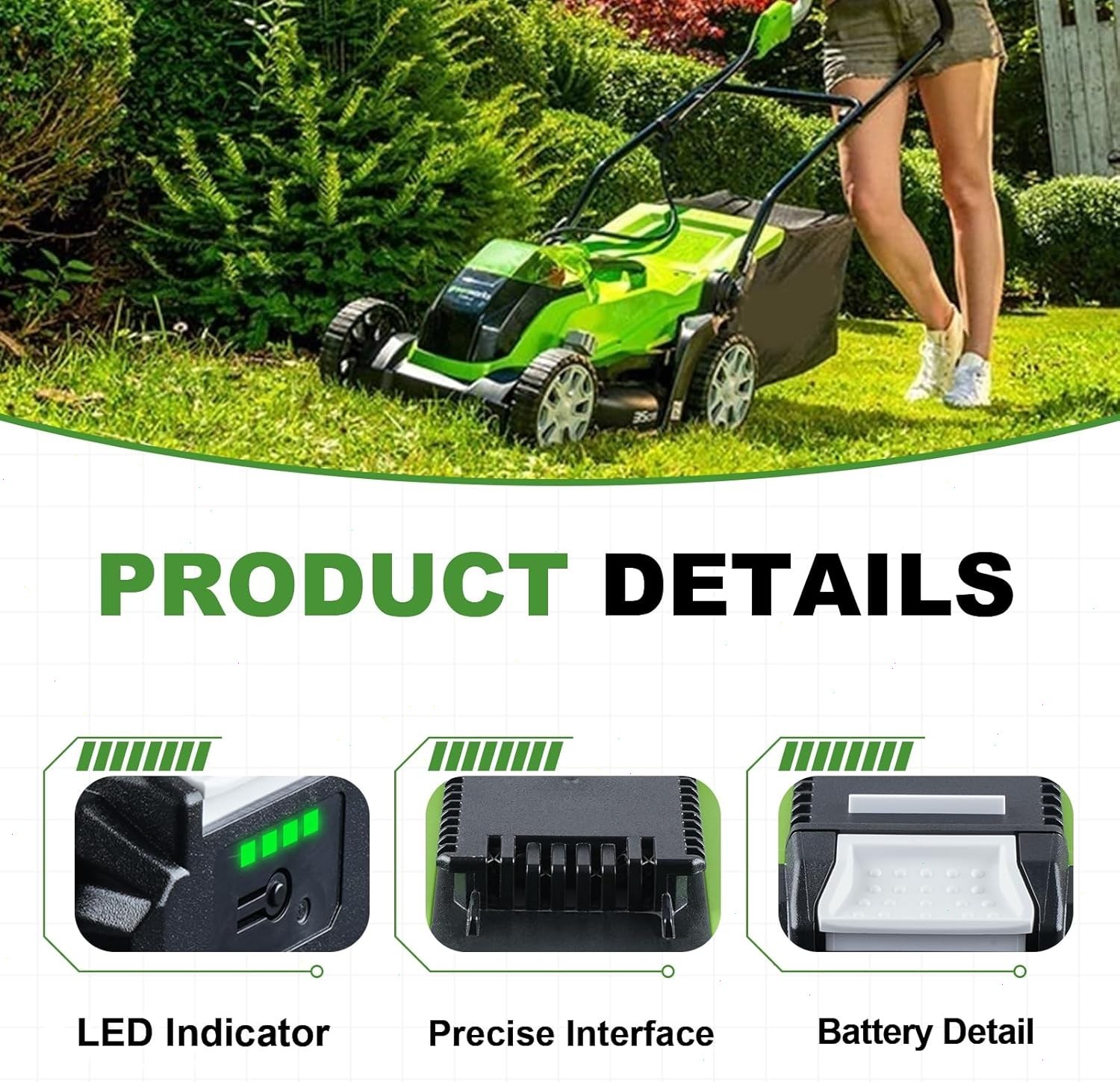 Battery For Greenworks 40V Lithium G-MAX Battery /Charger 29472 20292 206722