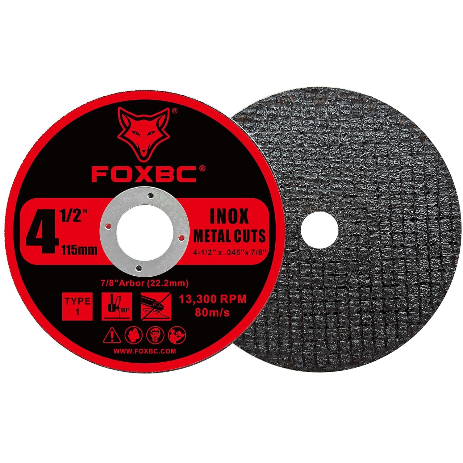 50 Pack 4-1/2 Inch Cut Off Wheel for Metal & Stainless Steel –