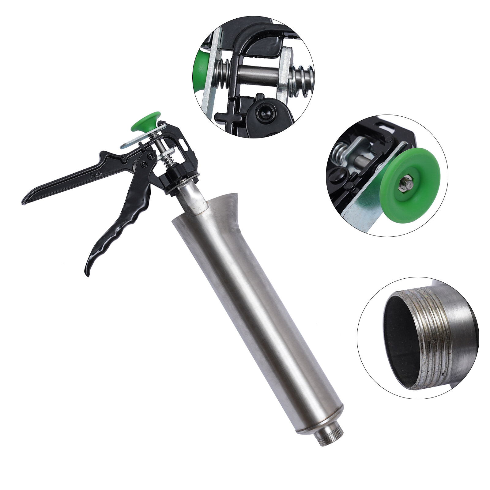 Mortar Pointing Grouting Gun Cement Grout Mortar Caulk Pointing Gun Stainless US