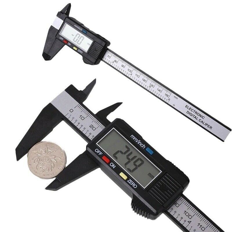 Digital Caliper 6″ 150mm Micrometer LCD Gauge Vernier Electronic Measuring Ruler