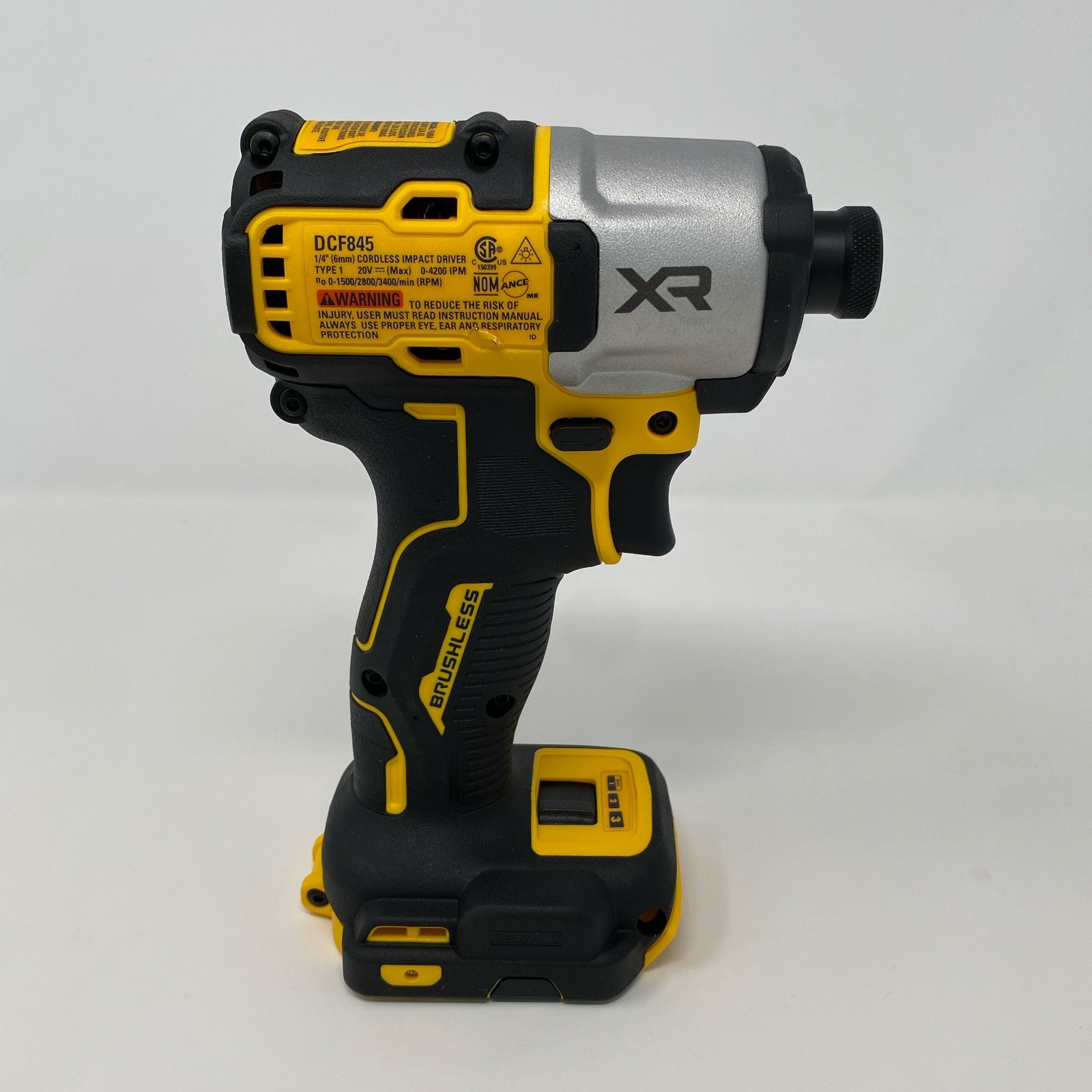DEWALT 20V MAX XR 1/4″ Impact Driver DCF845B Tool Only Yellow/Black