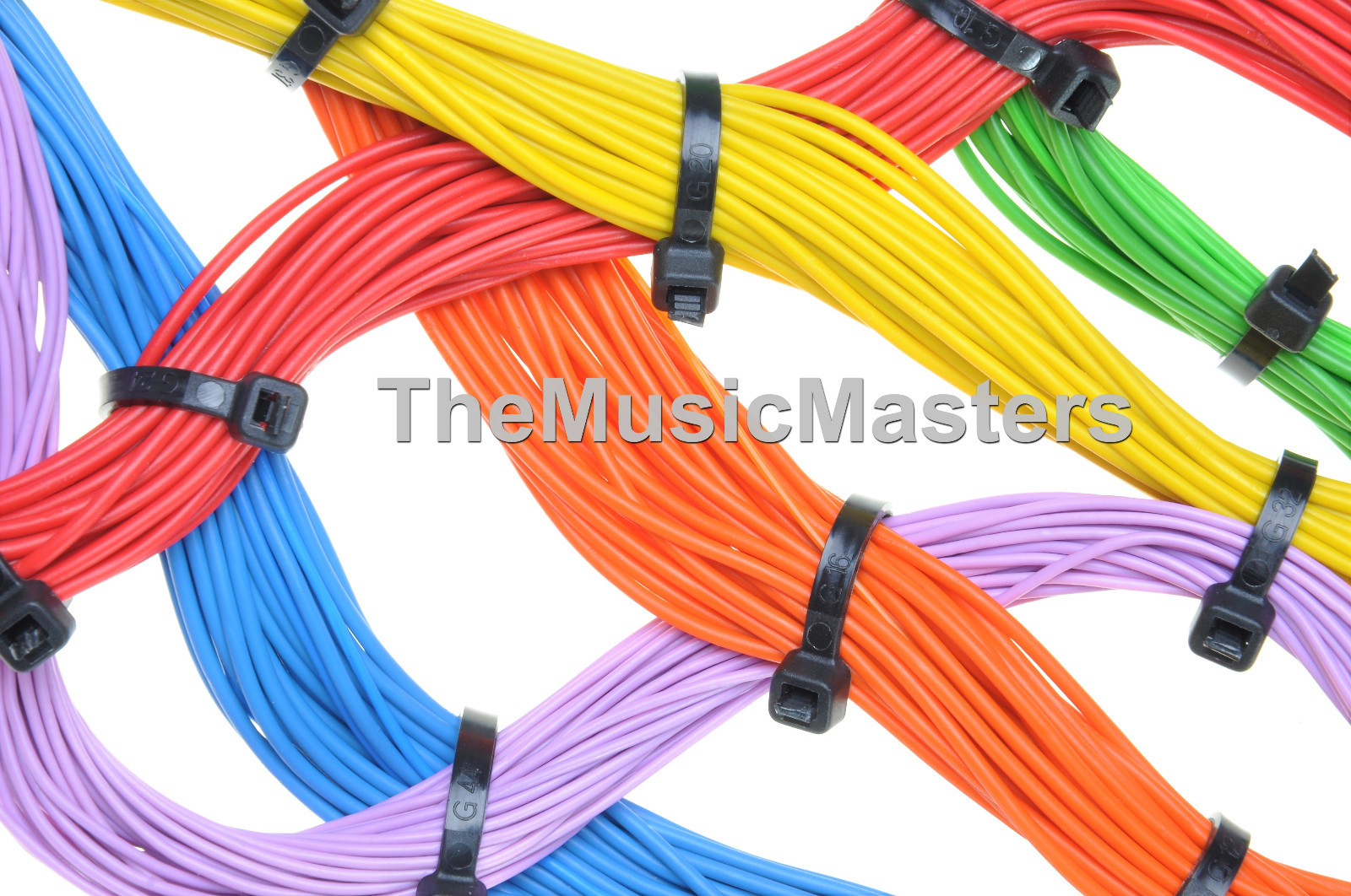 200 Yellow 8″ inch Wire Cable Zip Ties Nylon Tie Wraps 50lb USA Made Tiger Ties