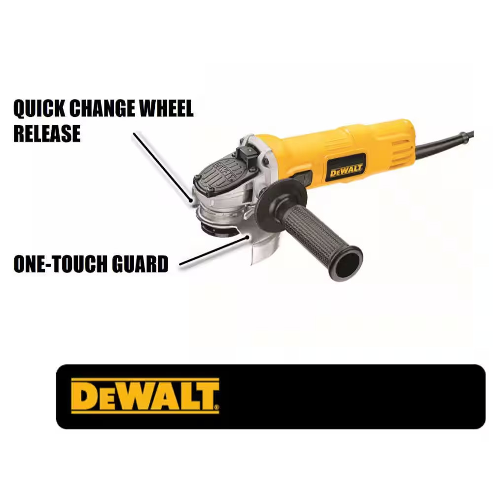 7 Amp 4.5 In. Small Angle Grinder with 1-Touch Guard and 4.5 In. X 0.045 In. X 7
