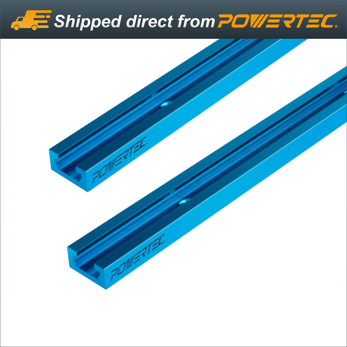 2pcs Double-Cut Profile Universal 48″ T-Track Pre-drilled Mounting Holes (71158)