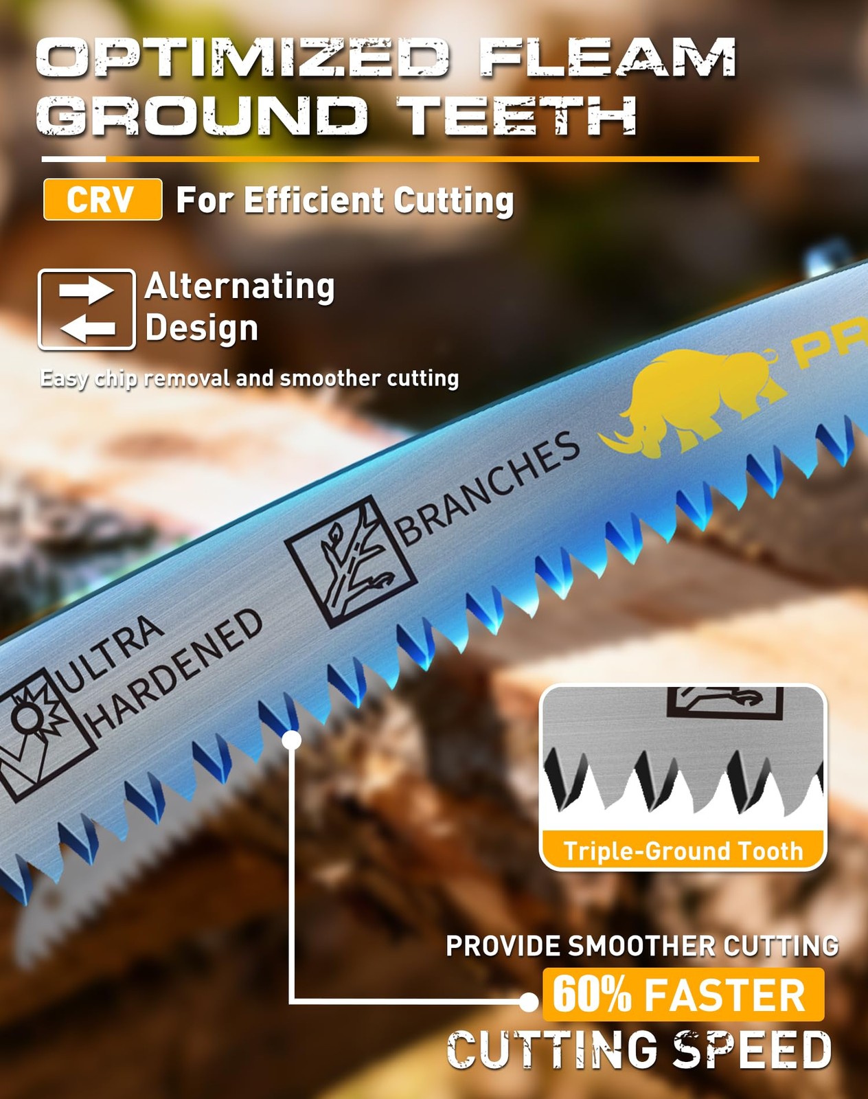 12″ Japanese Teeth Wood Pruning Reciprocating Saw Blades, Arc Edge Reciprocat…
