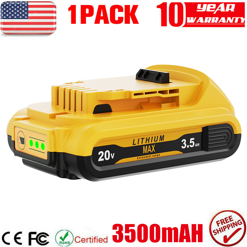 20V FOR DEWALT 20 Volt MAX Lithium-Ion Battery / Charger DCB203 DCB201-1 DCB204