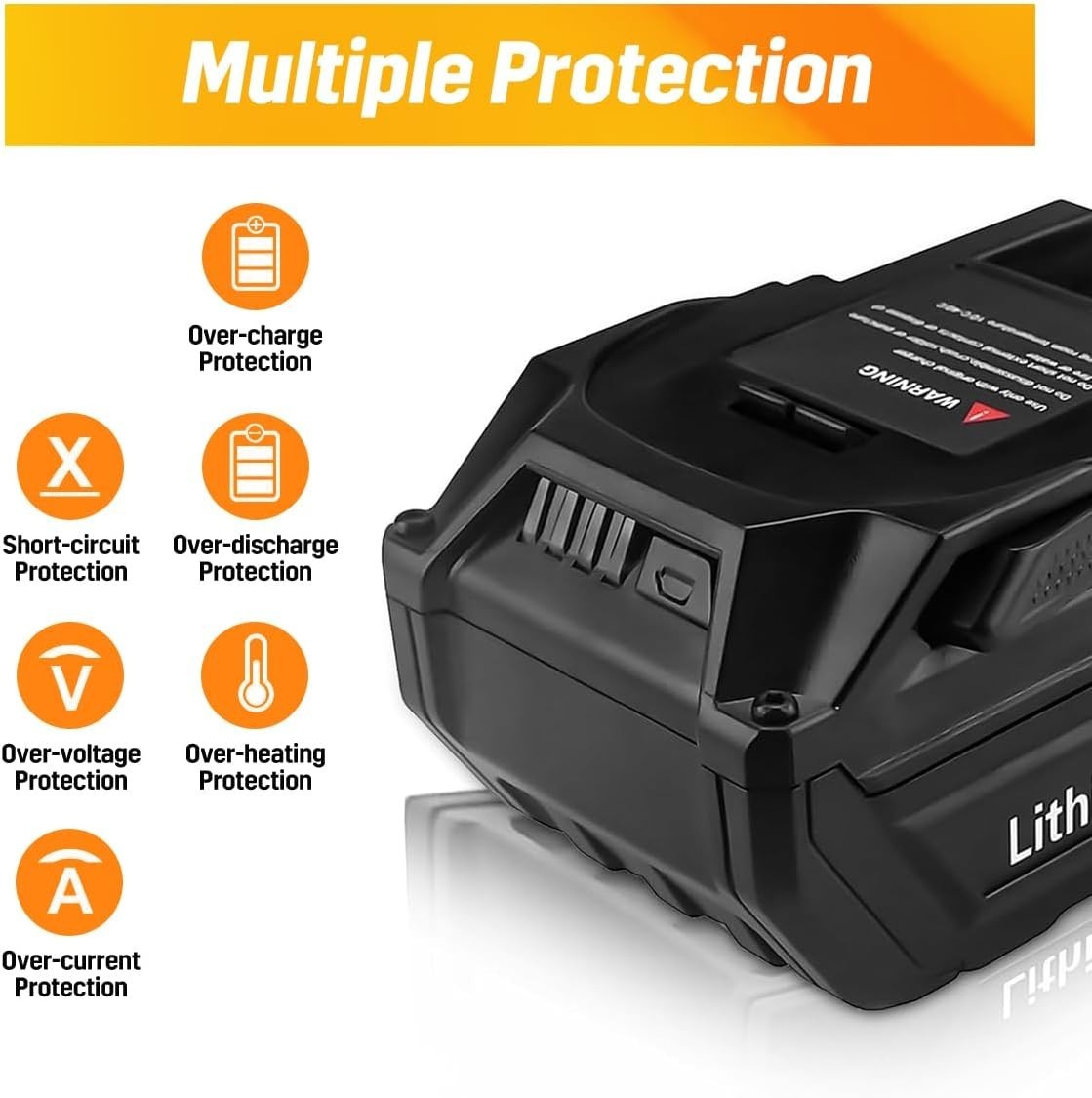 1/4PACK 6.0AH For Ridgid 18V Lithium-ion Battery R840083 R840085 Rigid 18V Tool