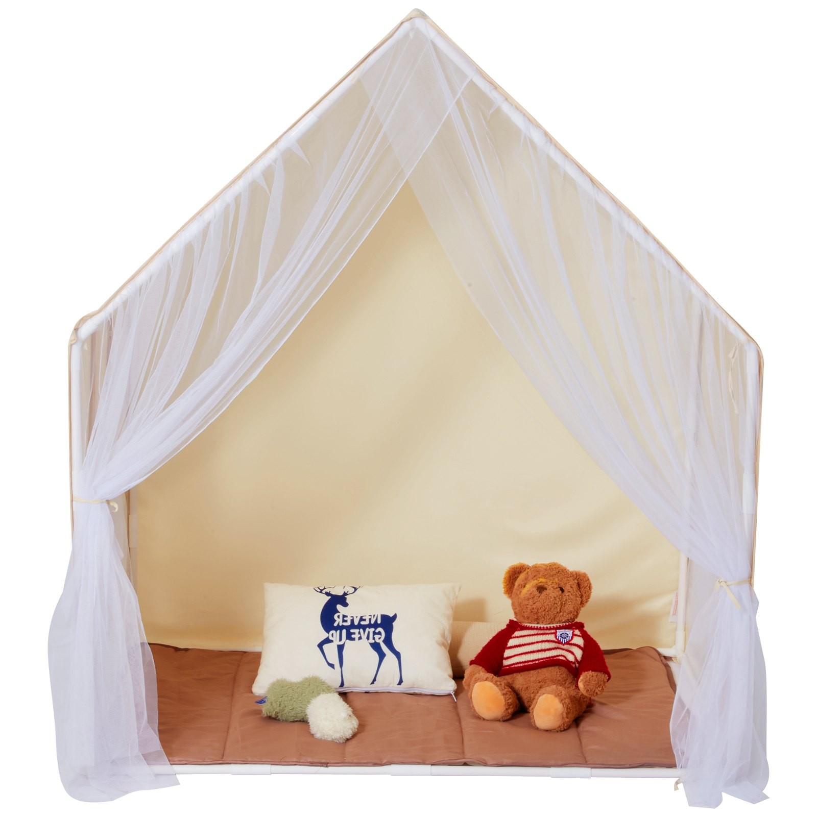 New Kids Play Tent, Kids Tent New Kids 1-5 Years Old, Toddler Tent with Mat and