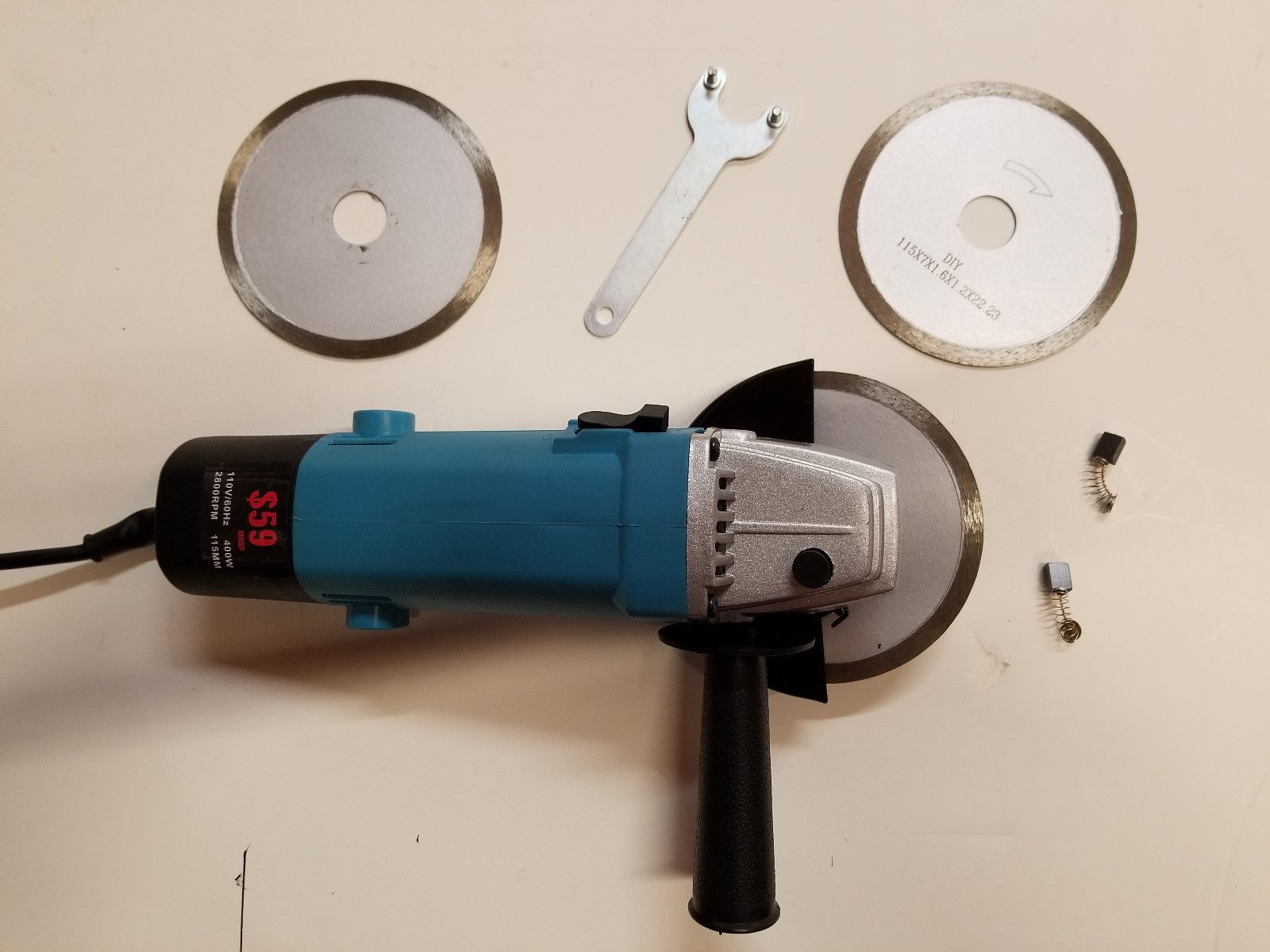 4 1/2″ Diamond Saw Blades x3 Continuous Rim Cut Tile & Masonry ***Free Grinder**