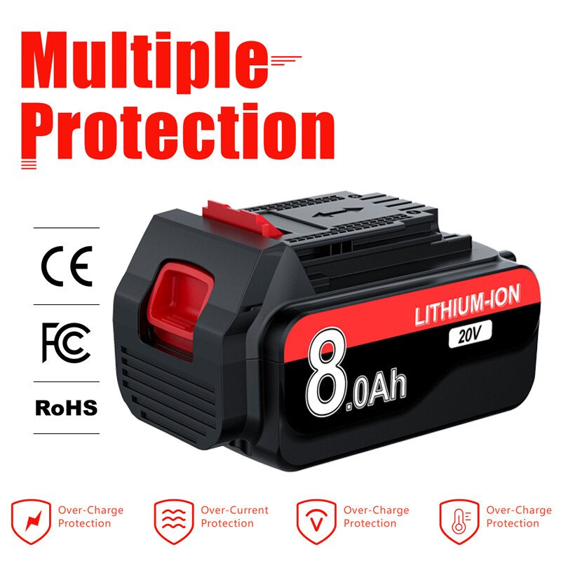 8000mAh 20V for Black and Decker 20 Volt MAX Lithium LBXR20 LB20 Battery 3.8Ah