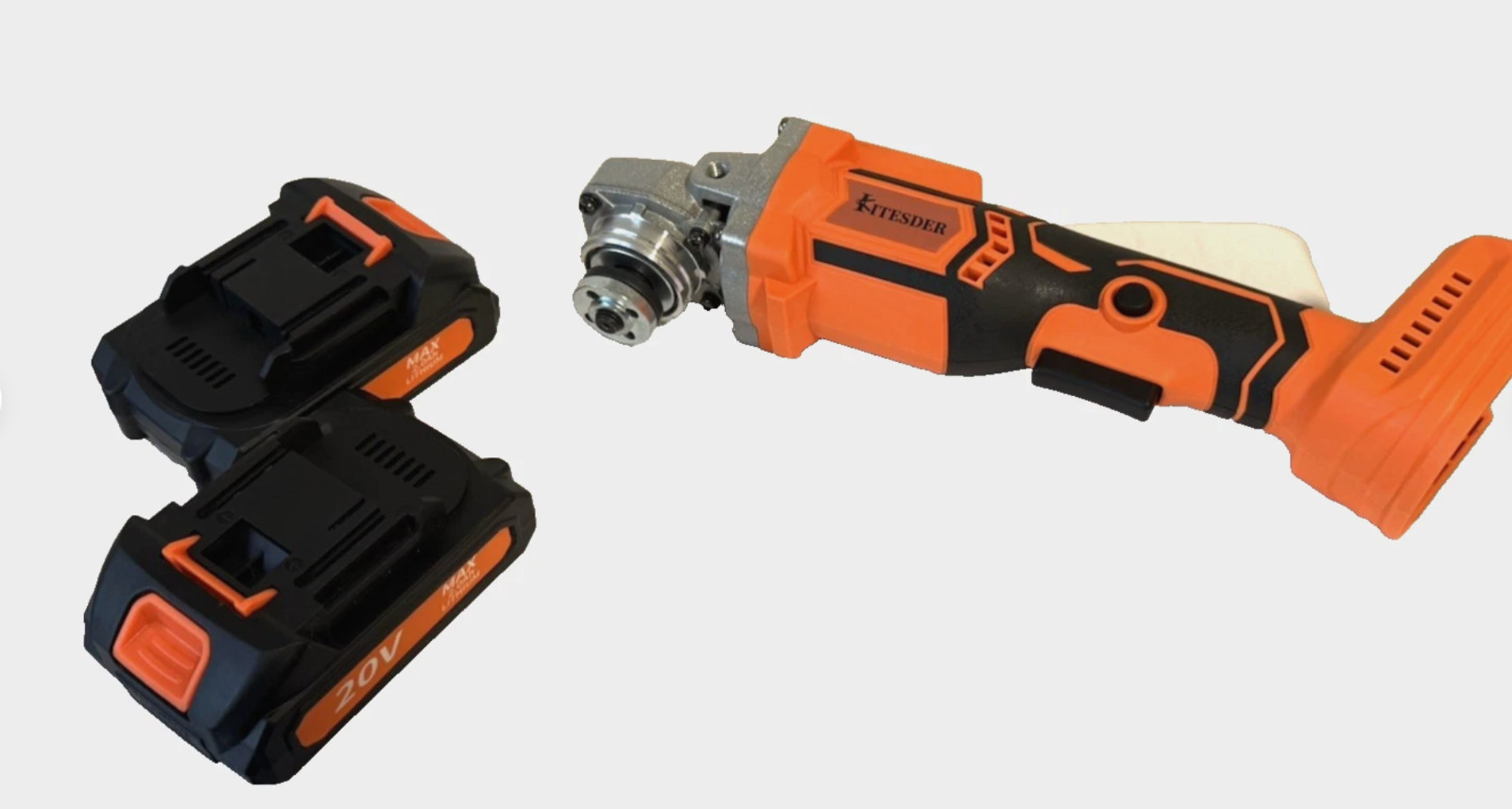 Kitesder JMJ20V-L206 20V Cordless Angle Grinder w/ 2 Batteries NEW