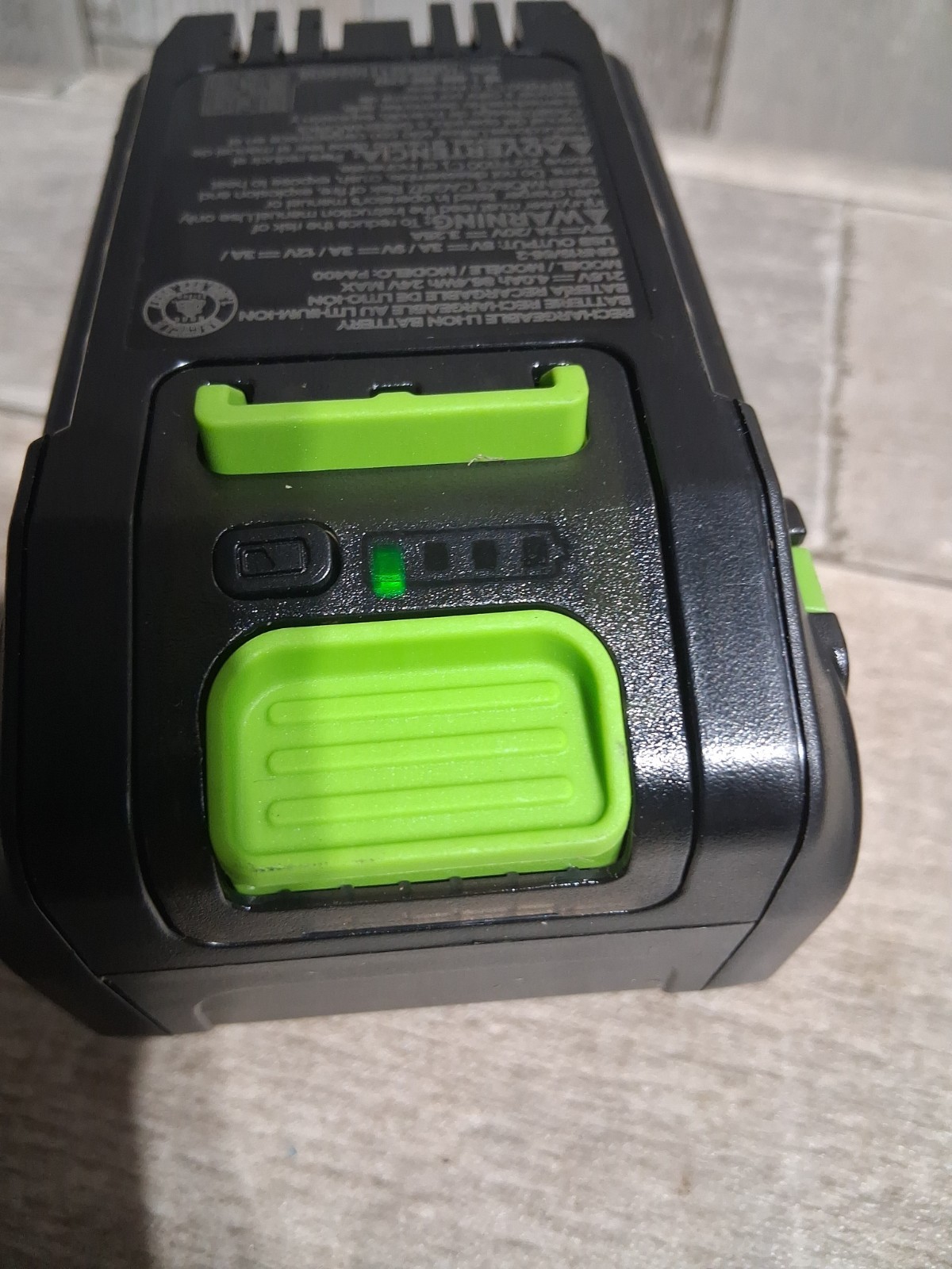 New Open Box Greenworks 24V POWERALL 4.0Ah Lithium-Ion USB C Power Tool Battery