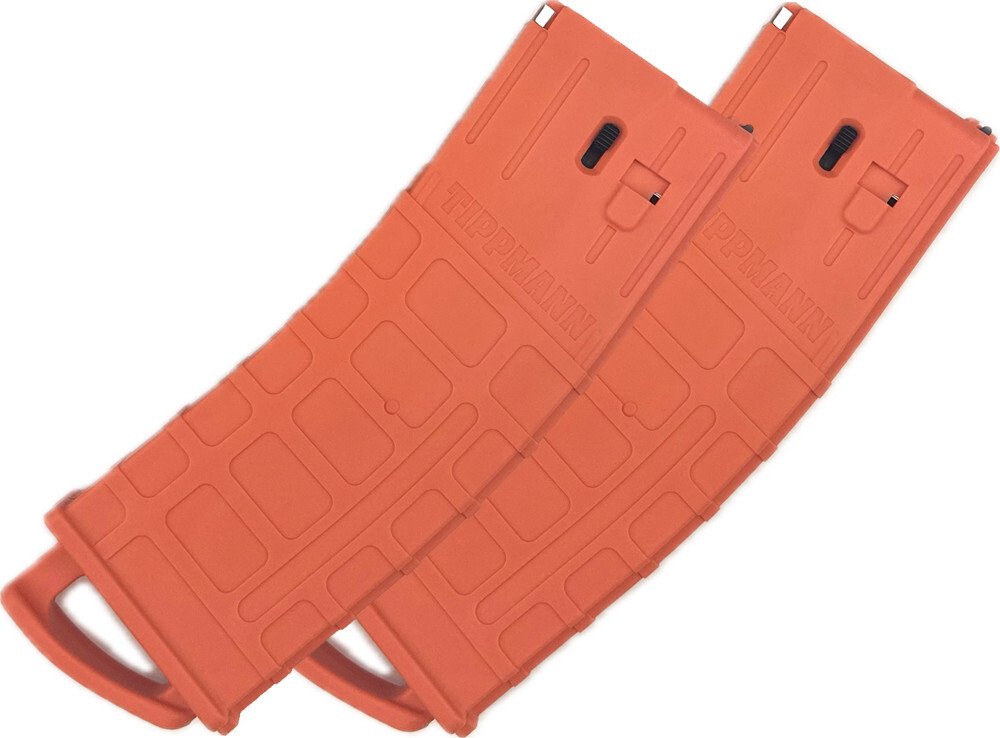 Tippmann TMC MAGFED Paintball Marker Magazines – Orange – 2 Pack