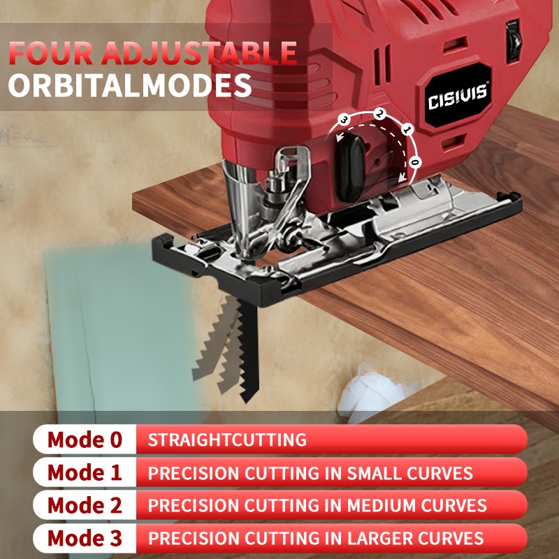 Jigsaw for Milwaukee 18V Battery, Cordless Jig Saw Tool, Brushless Motor, Variab