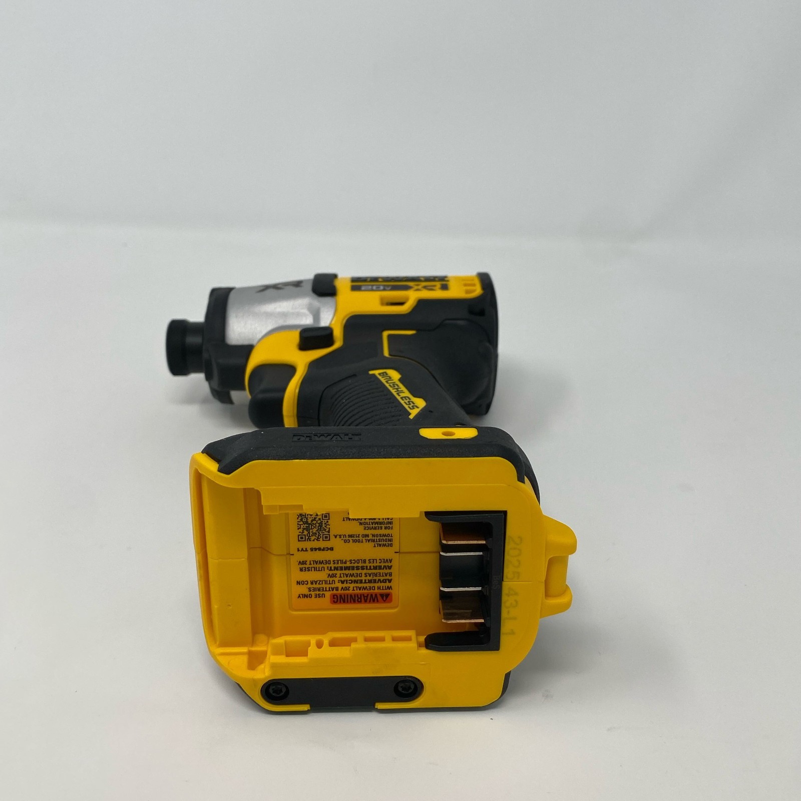 DEWALT 20V MAX XR 1/4″ Impact Driver DCF845B Tool Only Yellow/Black