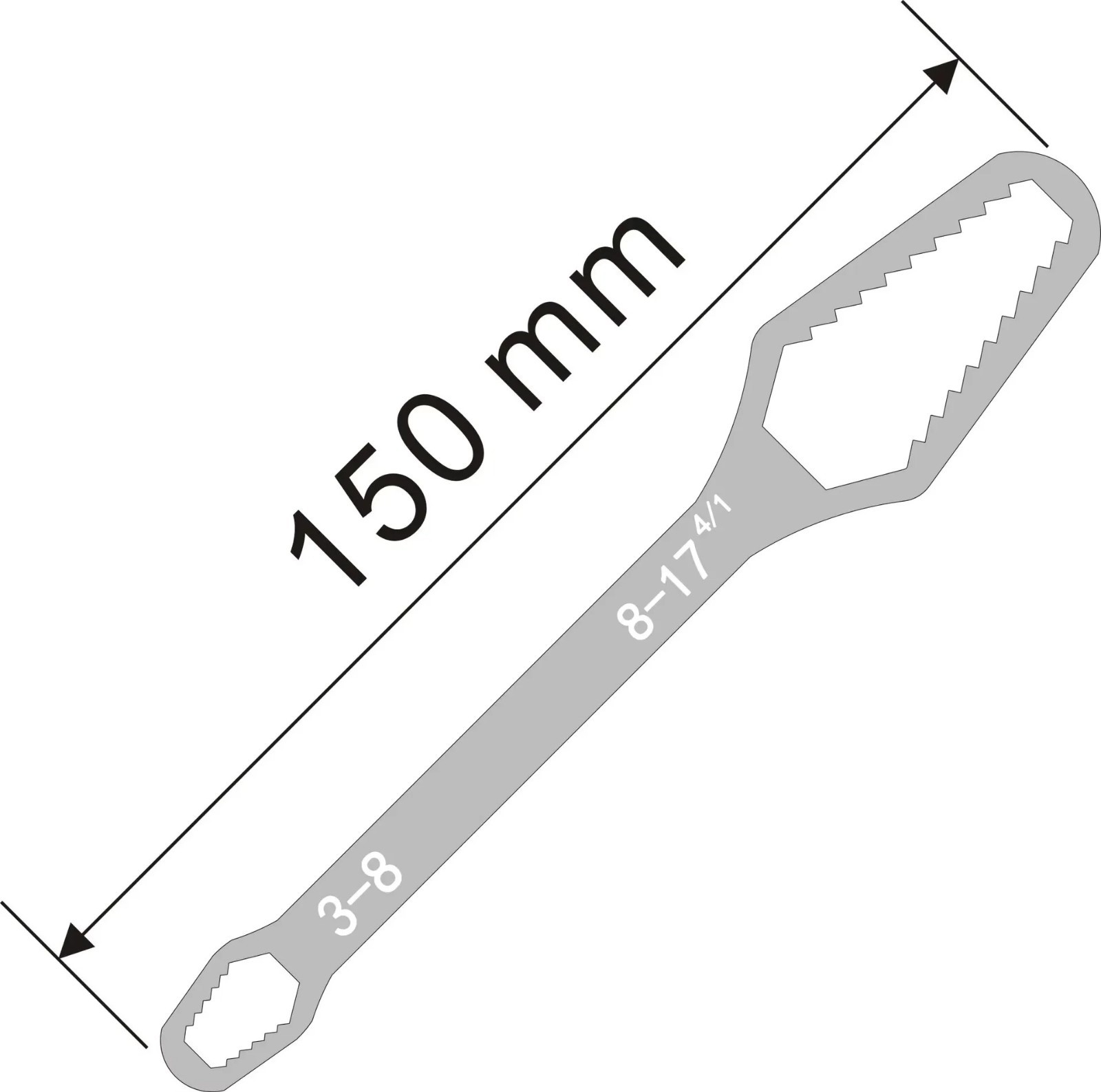 Universal Torx Wrench Self tightening Adjustable Both Ends Spanner Tools