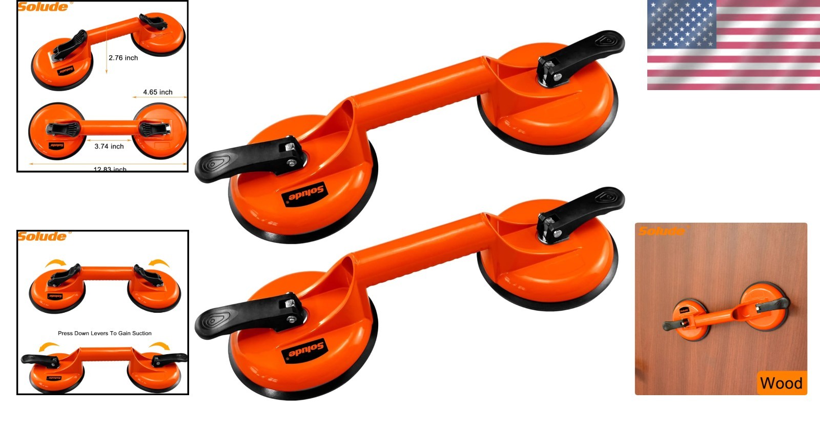 2 Pack Glass Suction Cups – Heavy Duty, Ideal for Windows & Mirrors