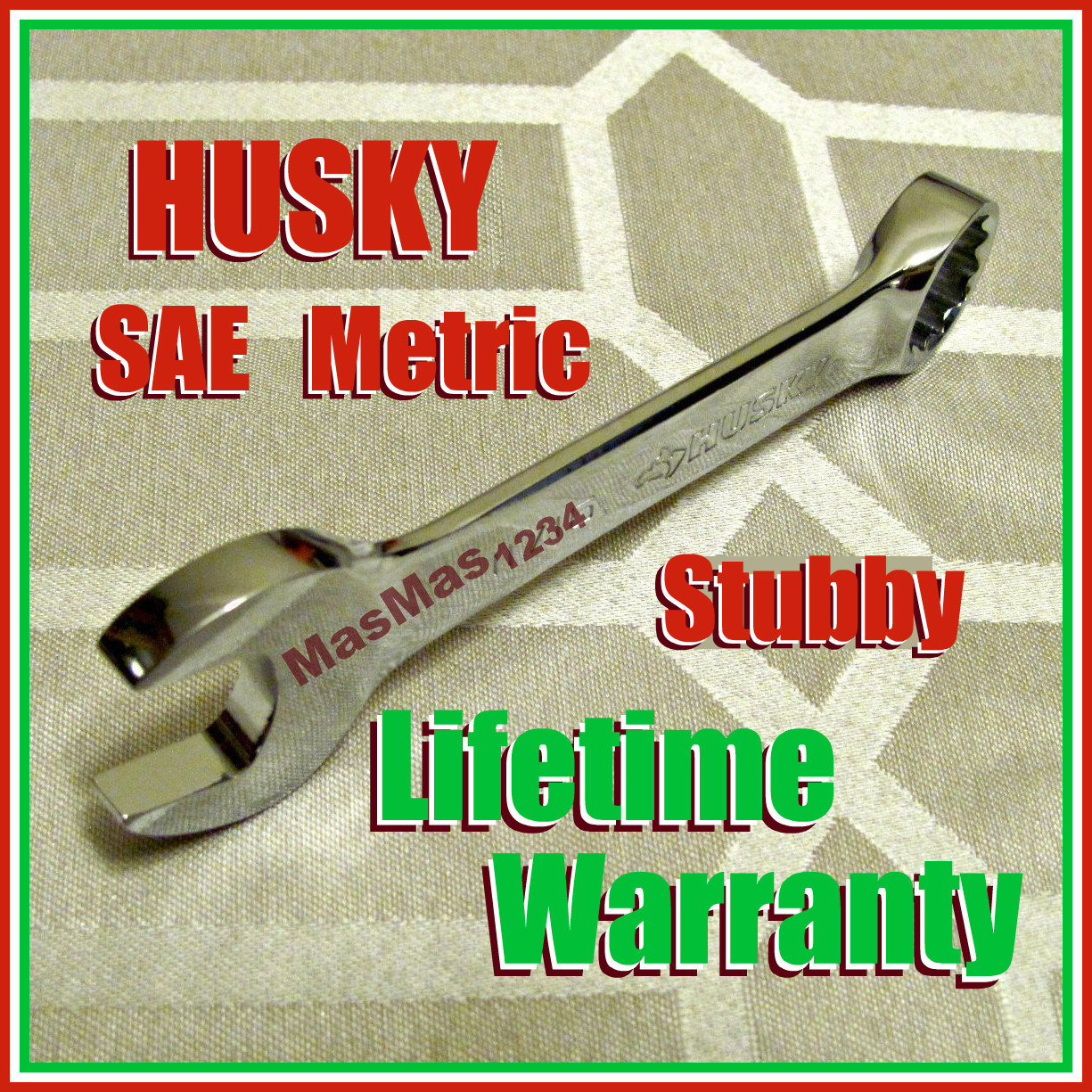 HUSKY Stubby Combination Wrench – SAE – Metric – New – Buyer to Choose the Size