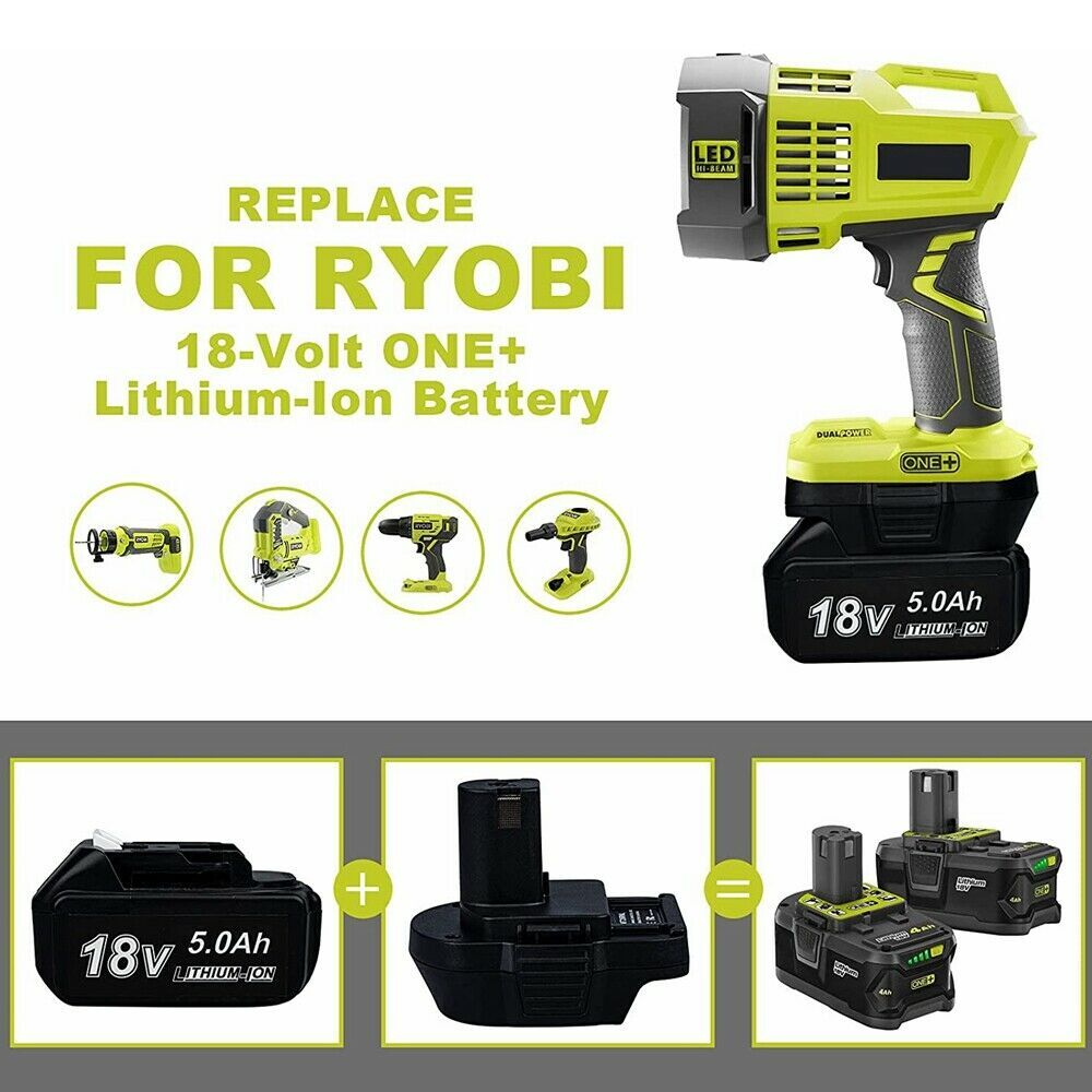 Converter Adapter For Makita 18V LXT Li-ion Battery To For RYOBI 18V Power Tools