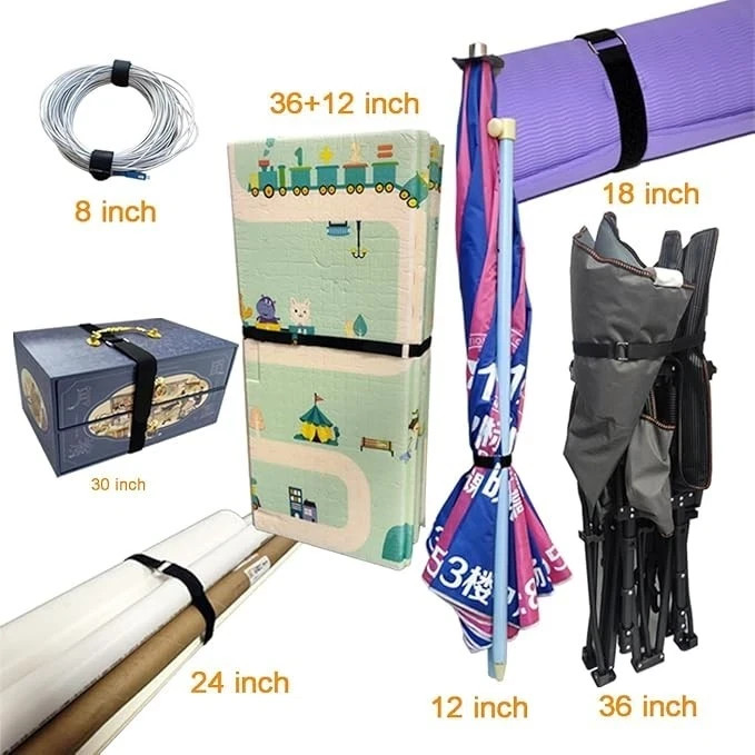 VELCRO Brand Bulk Pack 30 Reusable Fastening Cable Straps with Buckle Variety”””