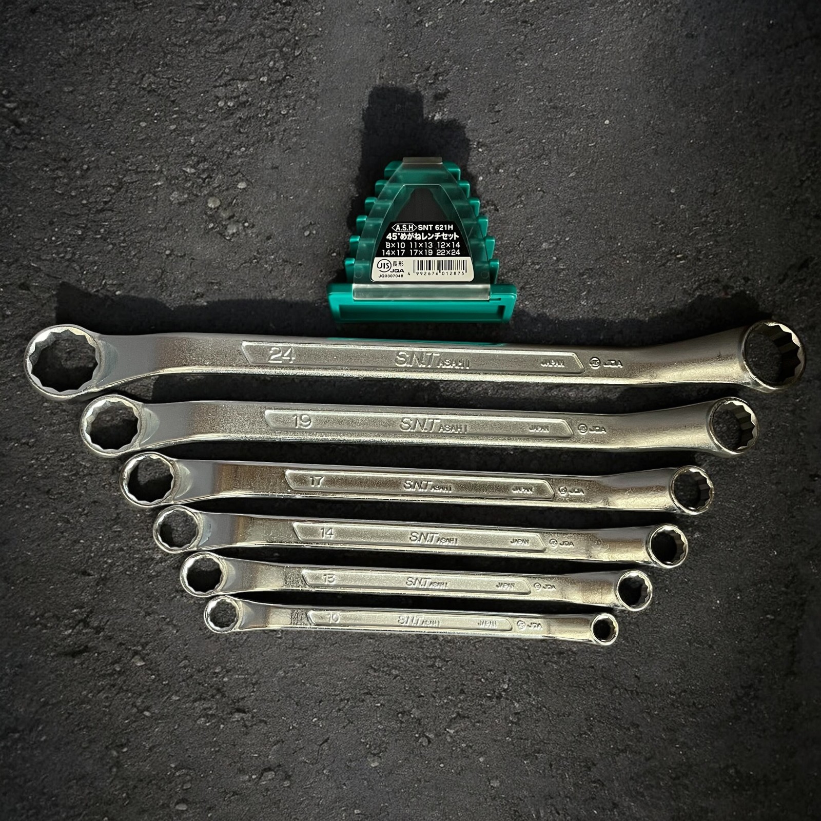 Asahi SNT621H Offset Wrench Set, Metric 8-24mm | Made in Japan | USA seller
