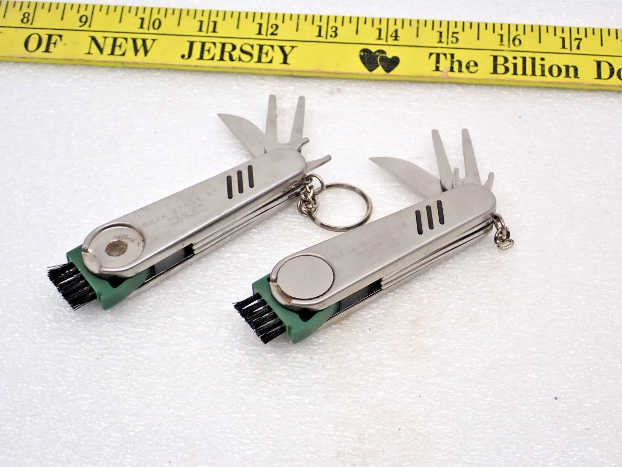 Golf (Set of 2) 4 in 1 Repair Tool/pocket Knife (one has ball marker) made China