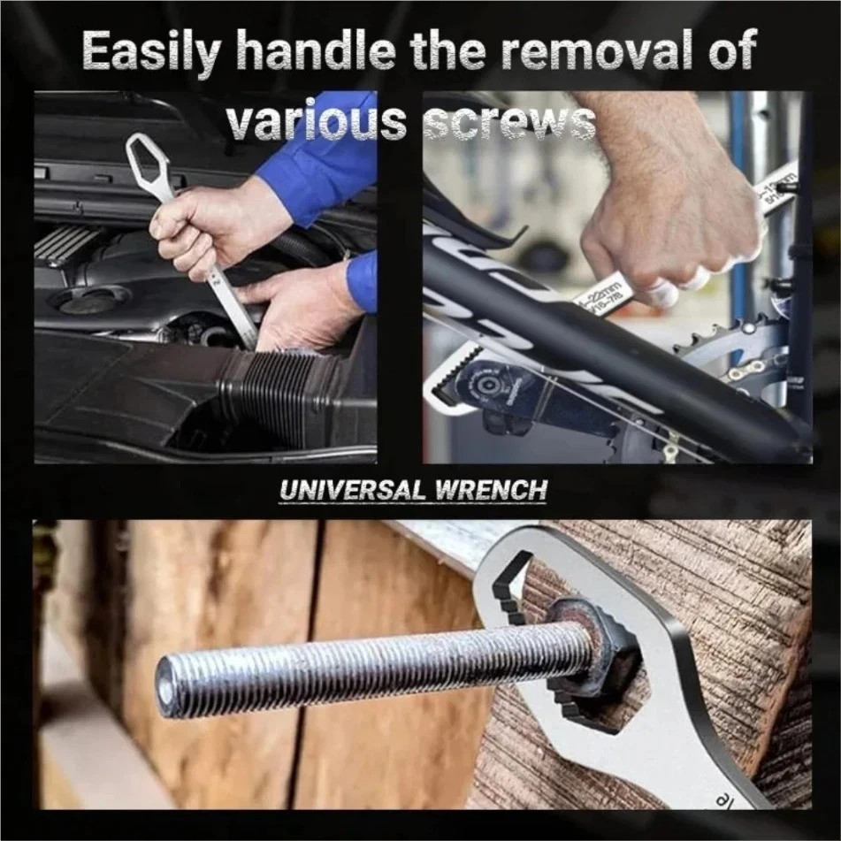 8-24mm Universal Torx Wrench Self-tightening Adjustable Both Ends Spanner Tools